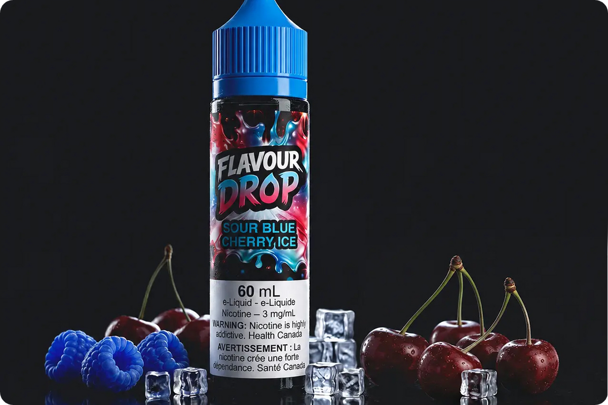 FLAVOUR DROP e-liquid lineup with Salt Nicotine and Freebase formats