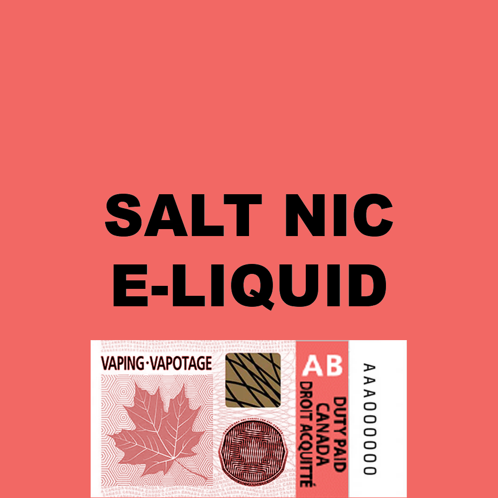 Salt Nic E-liquid Alberta Excise Label