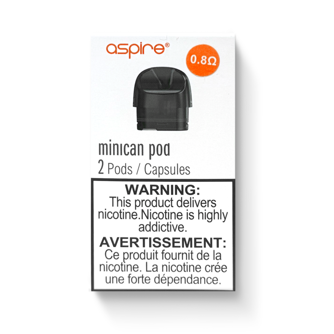 ASPIRE MINICAN REPLACEMENT POD (2 PACK) ASPIRE MINICAN REPLACEMENT POD (2 PACK)