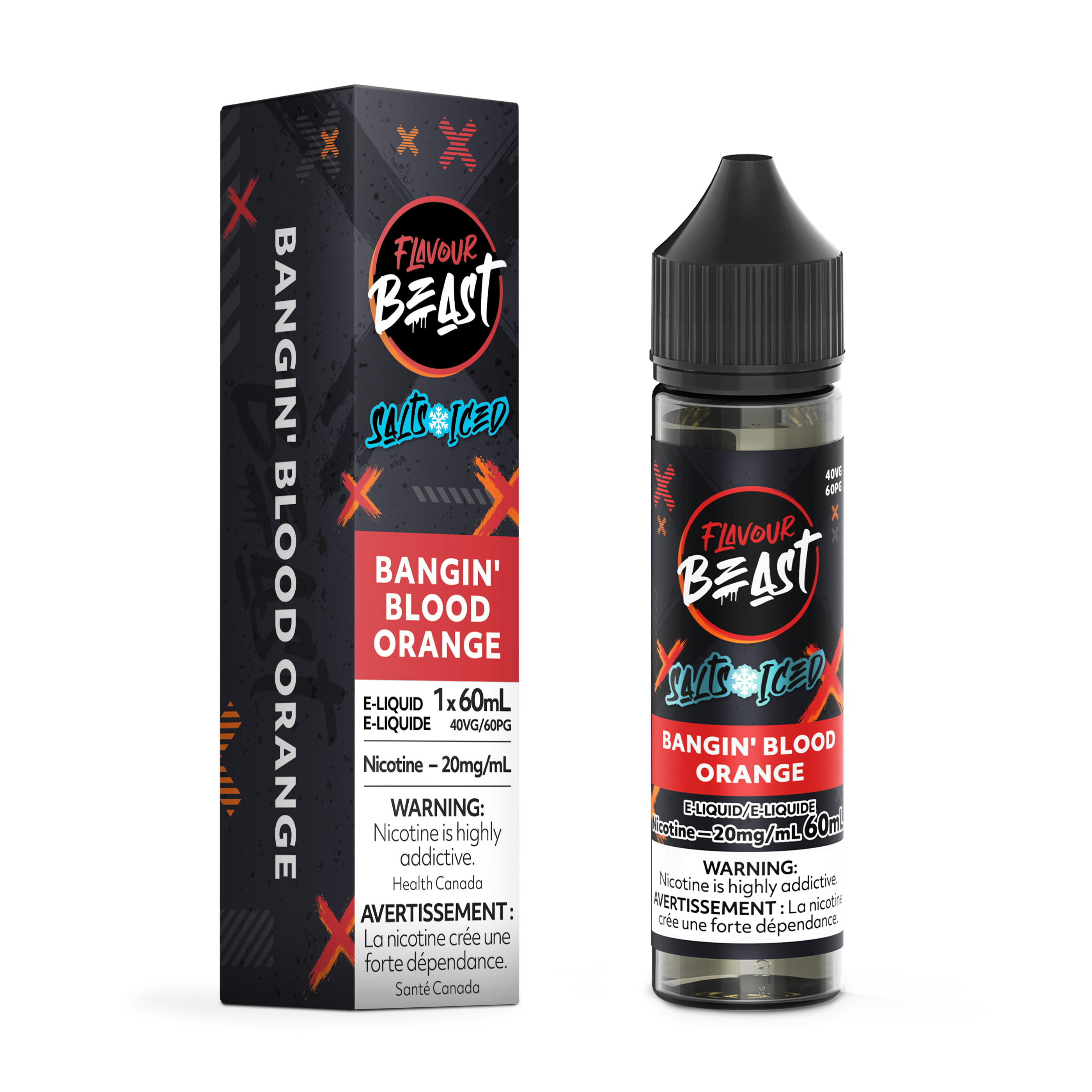 Orange Iced Flavour Beast Nic Salt 60mL