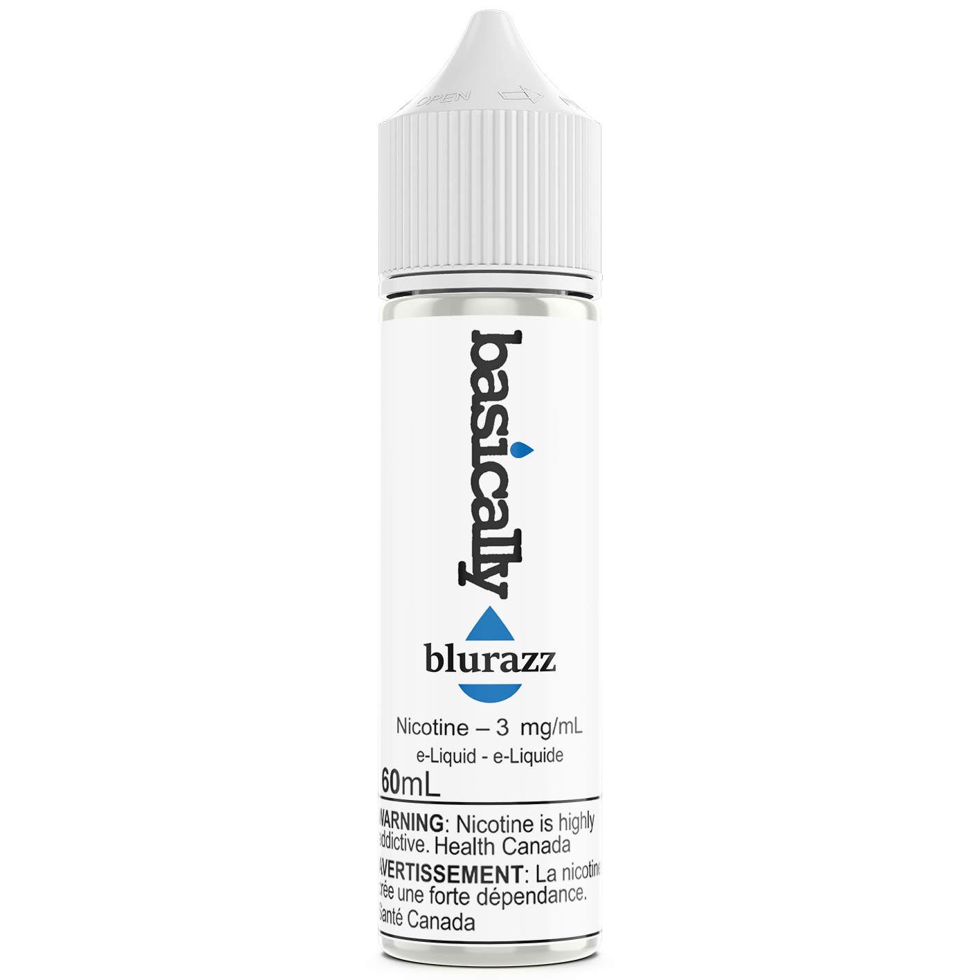 BASICALLY BLUE RAZZ 60ml-Basically E-Liquid-Gas City Vapes