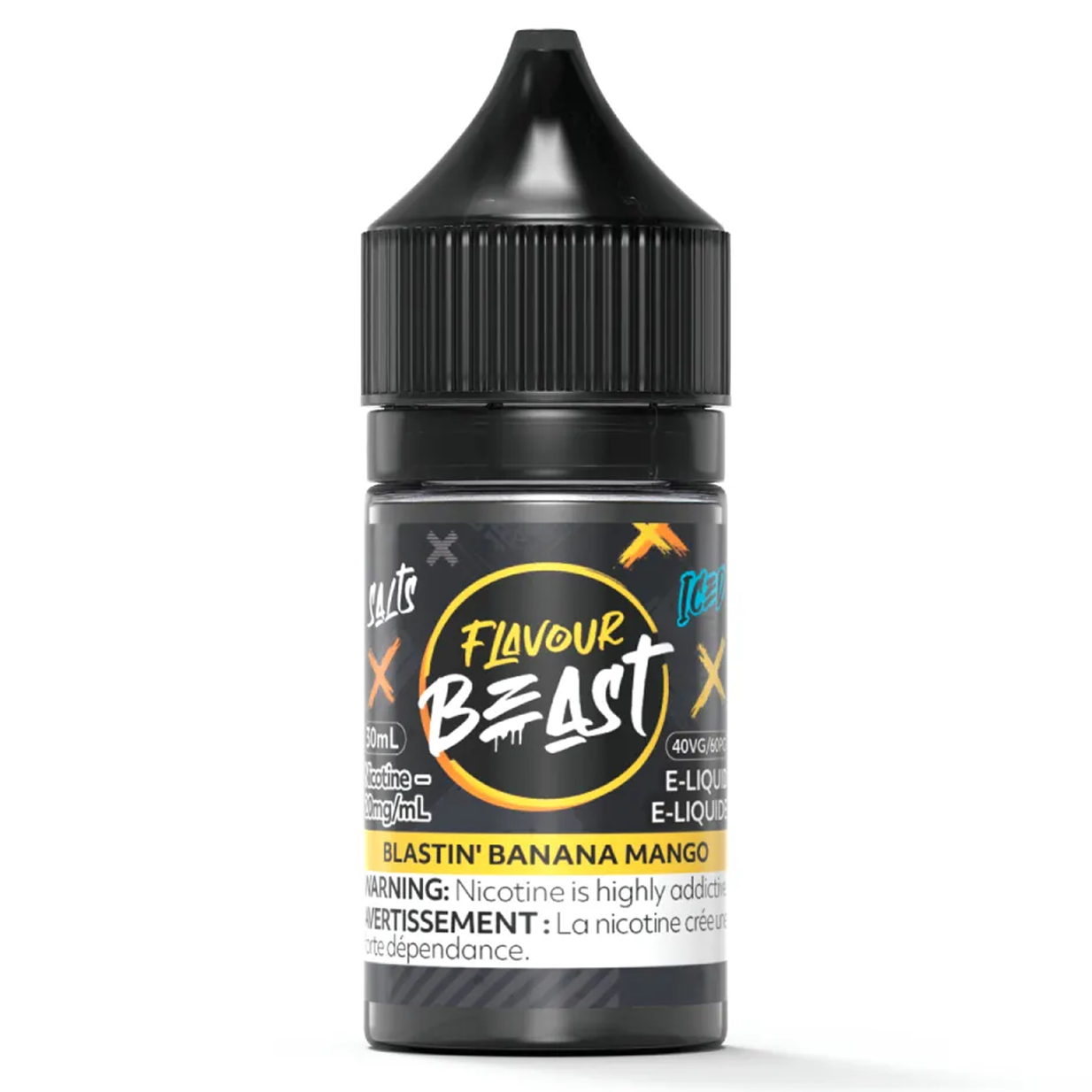 Banana Mango Iced Flavour Beast Nic Salt 30mL