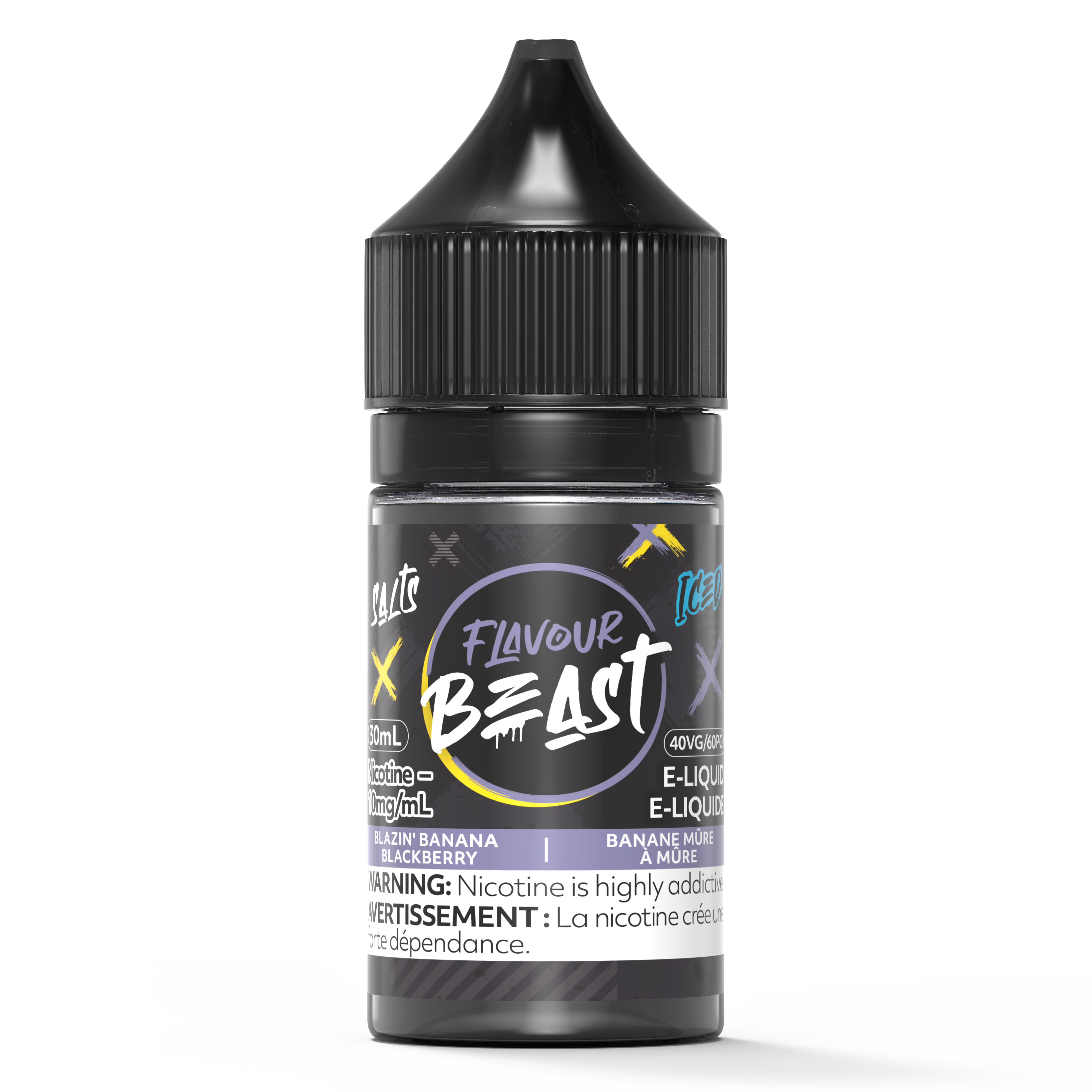 Blackberry Banana Iced Flavour Beast Nic Salt 30mL