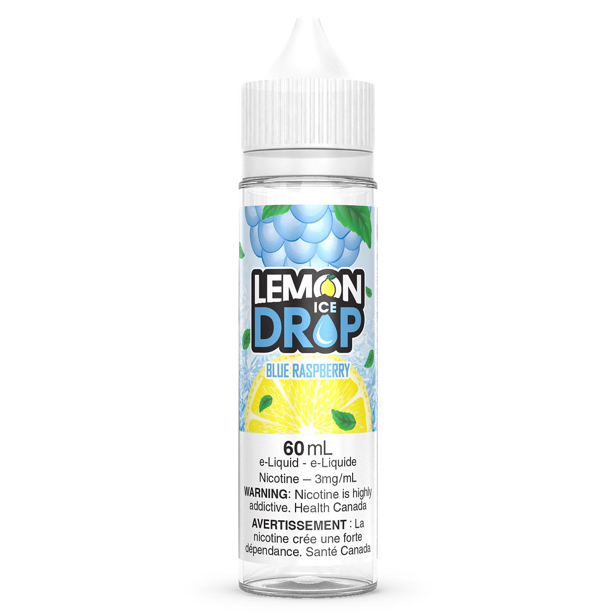 BLUE RASPBERRY ICE - LEMON DROP 60ML-LEMON DROP ICE-Gas City Vapes