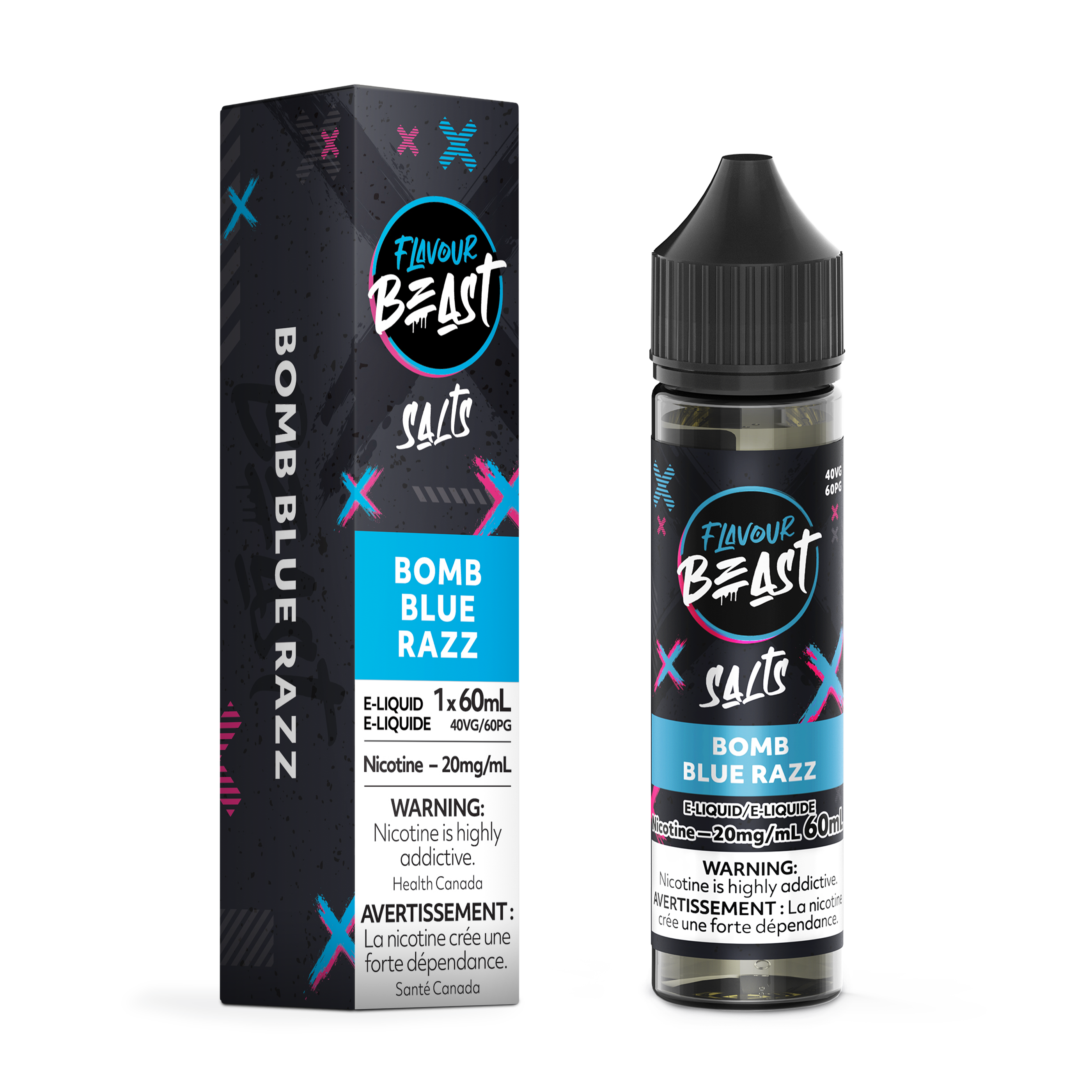 BOMB BLUE RAZZ - FLAVOUR BEAST SALT 60ML-FLAVOUR BEAST SALTS-Gas City Vapes