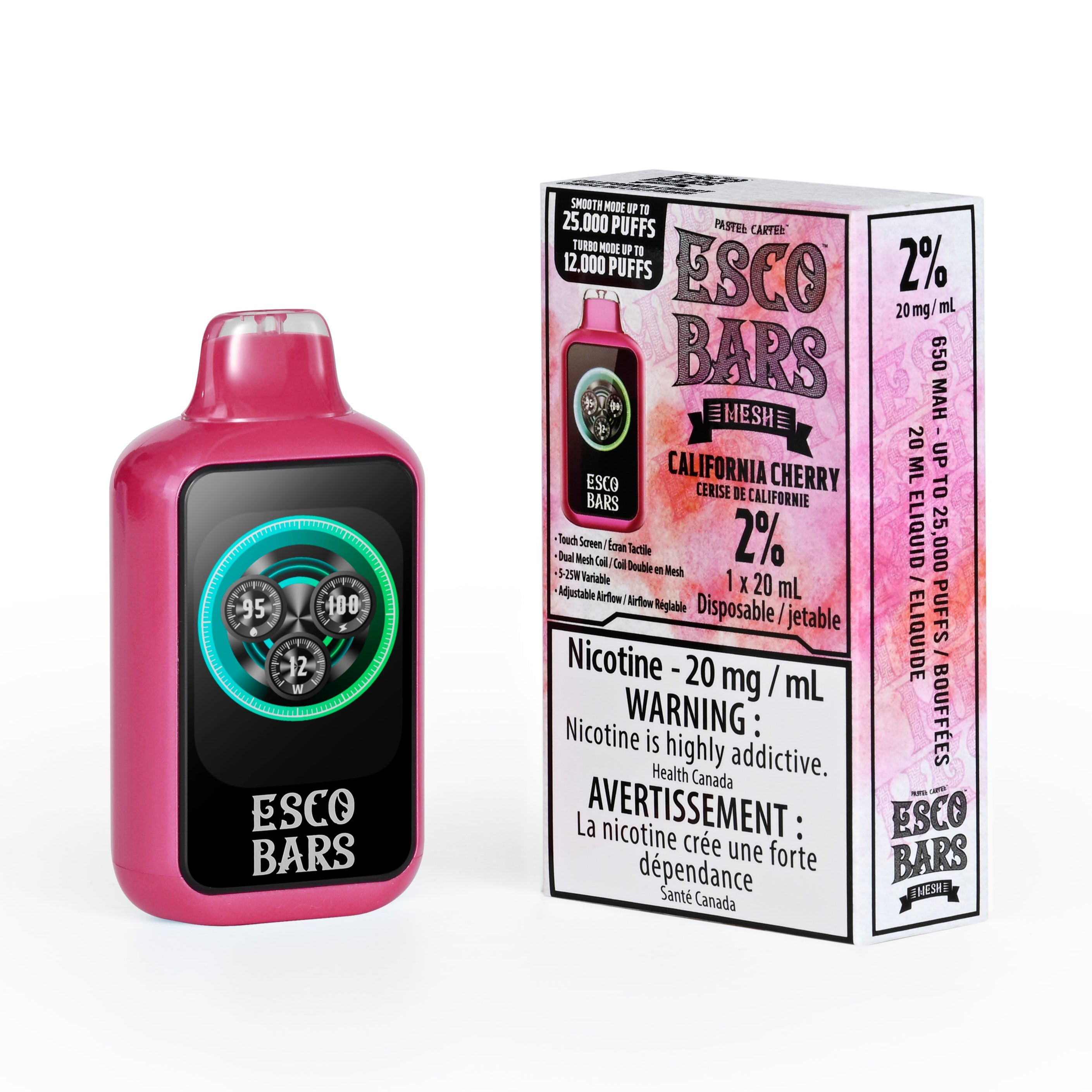 ESCO BAR CALIFORNIA CHERRY DISPOSABLE VAPE