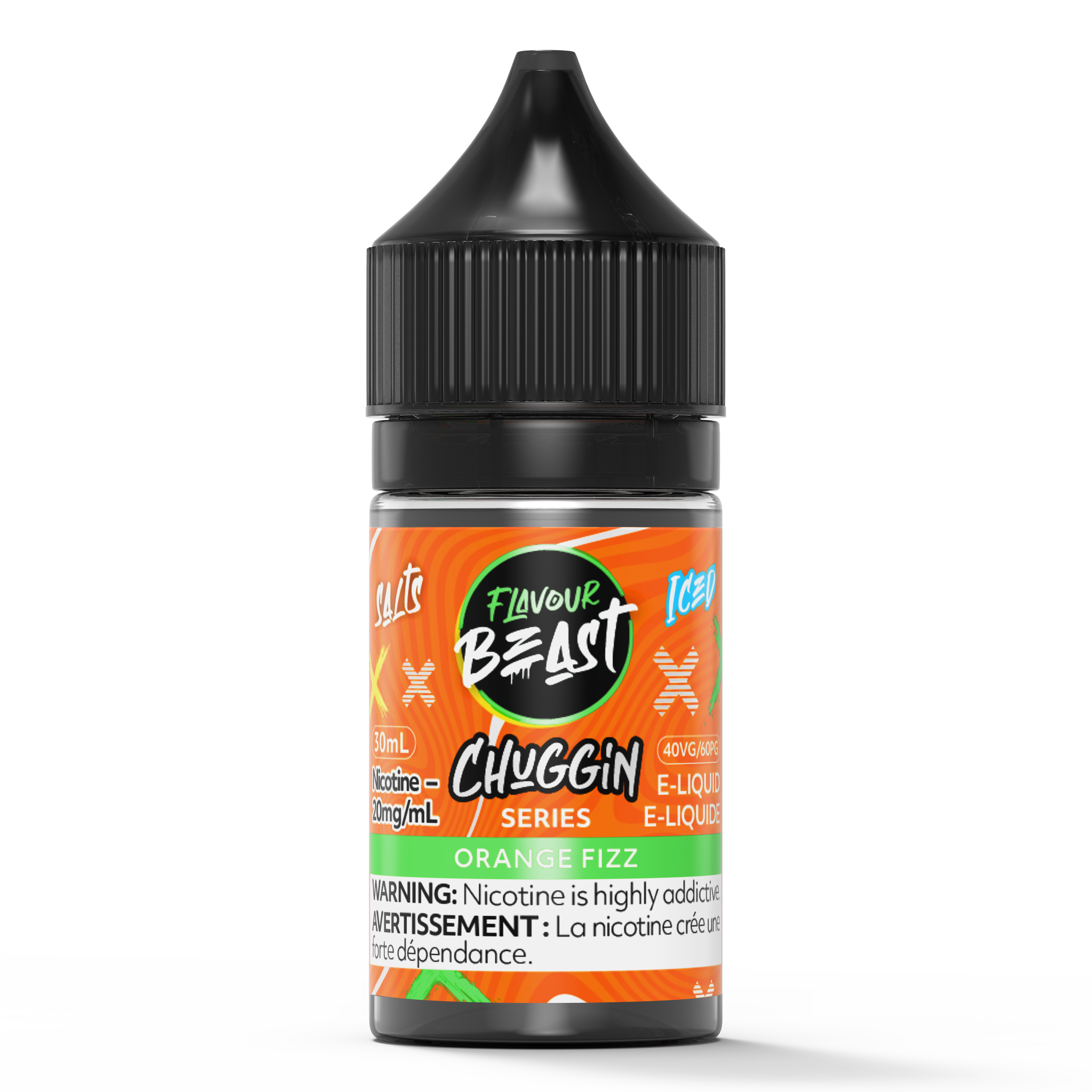 CHUGGIN ORANGE FIZZ ICED - FLAVOUR BEAST 30ML-FLAVOUR BEAST SALTS-Gas City Vapes