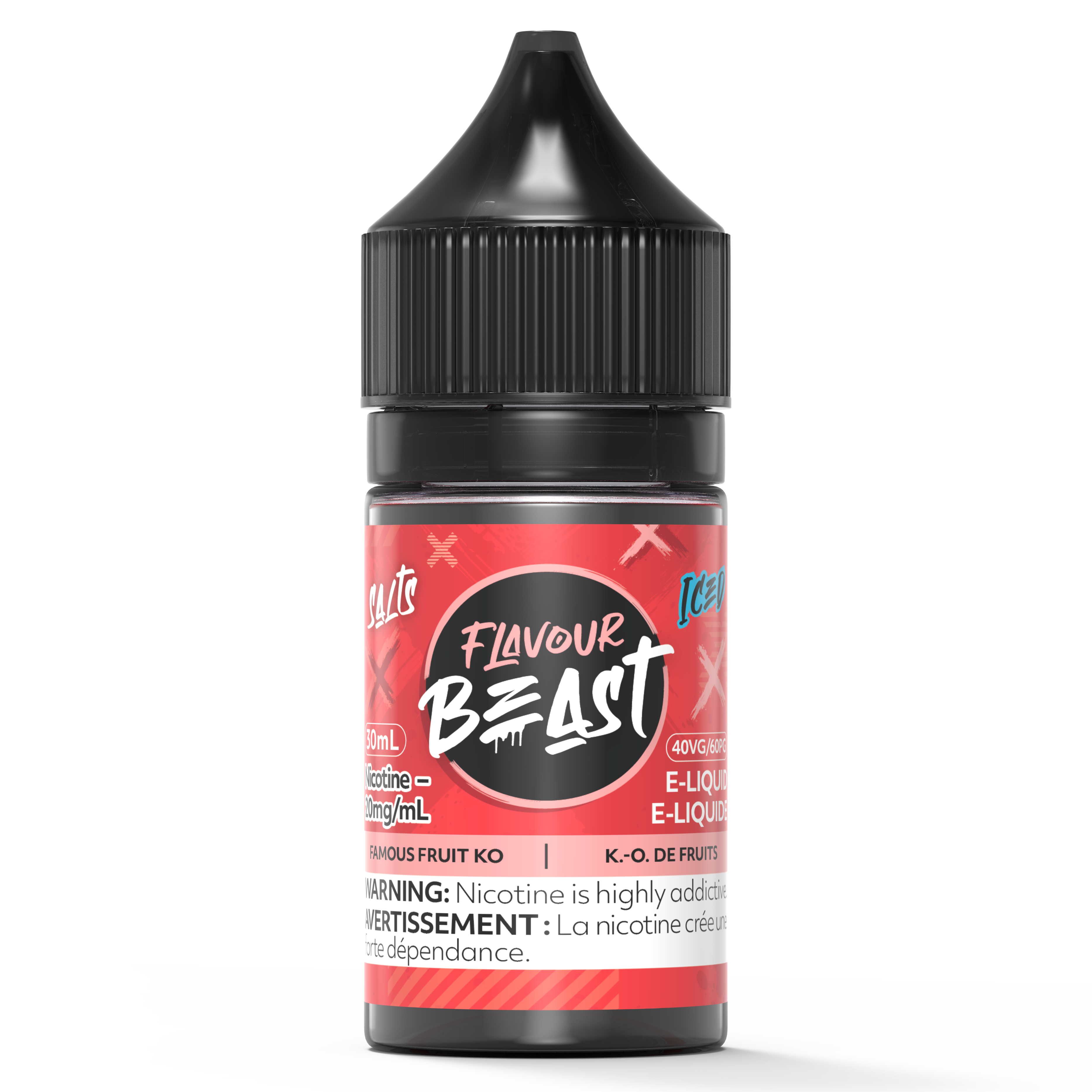 Fruit Punch Iced Flavour Beast Nic Salt 30mL