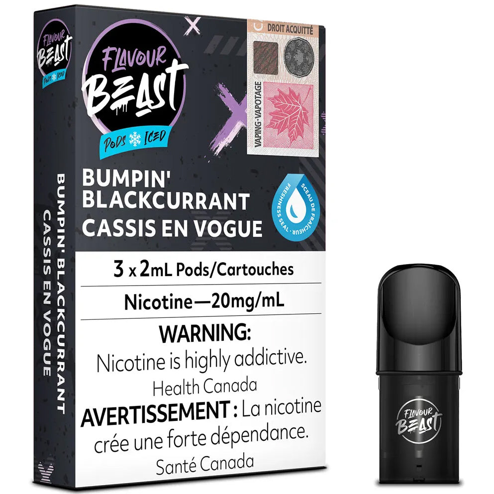 Blackcurrant Iced Flavour Beast Pods