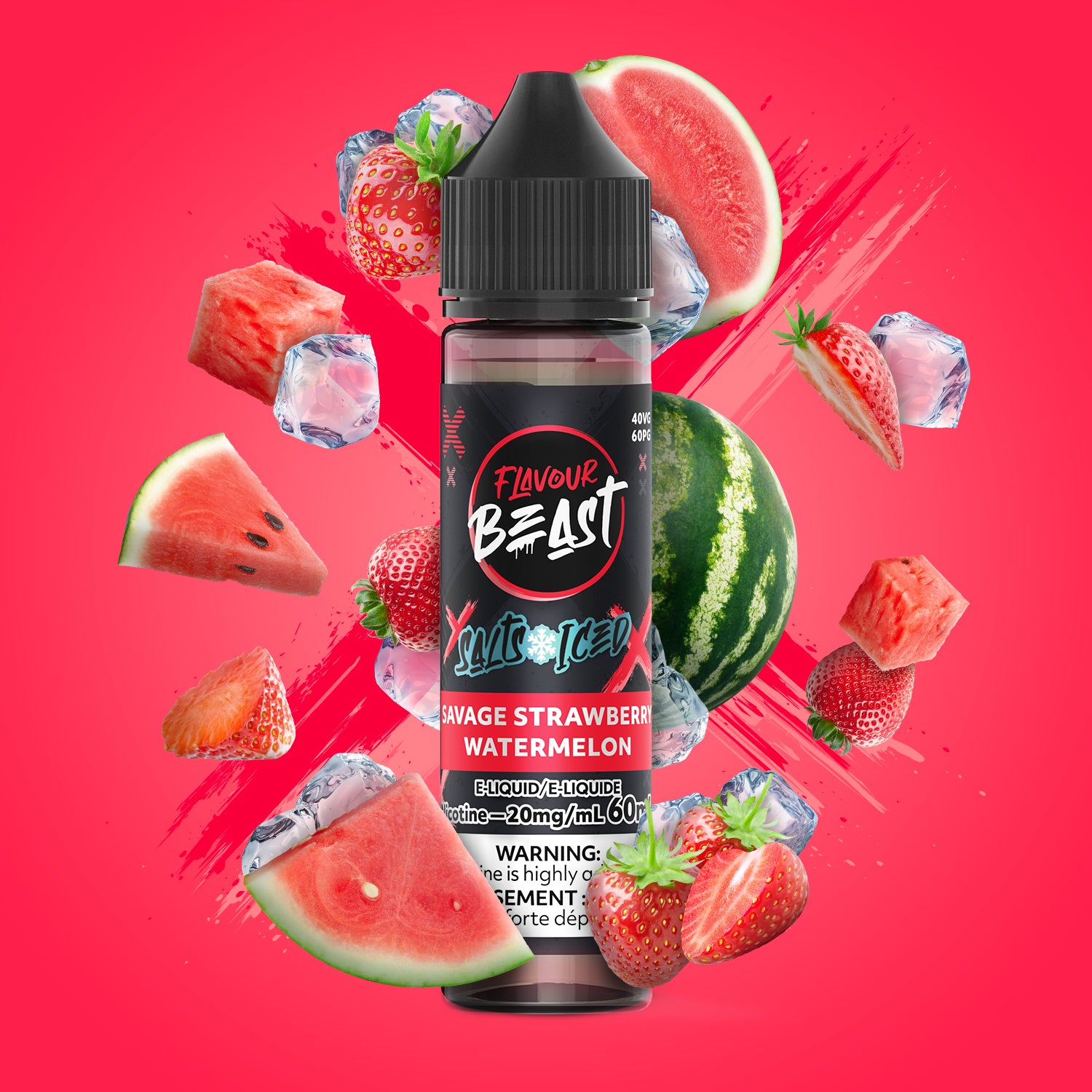 Strawberry Watermelon Nic Salt 60mL
