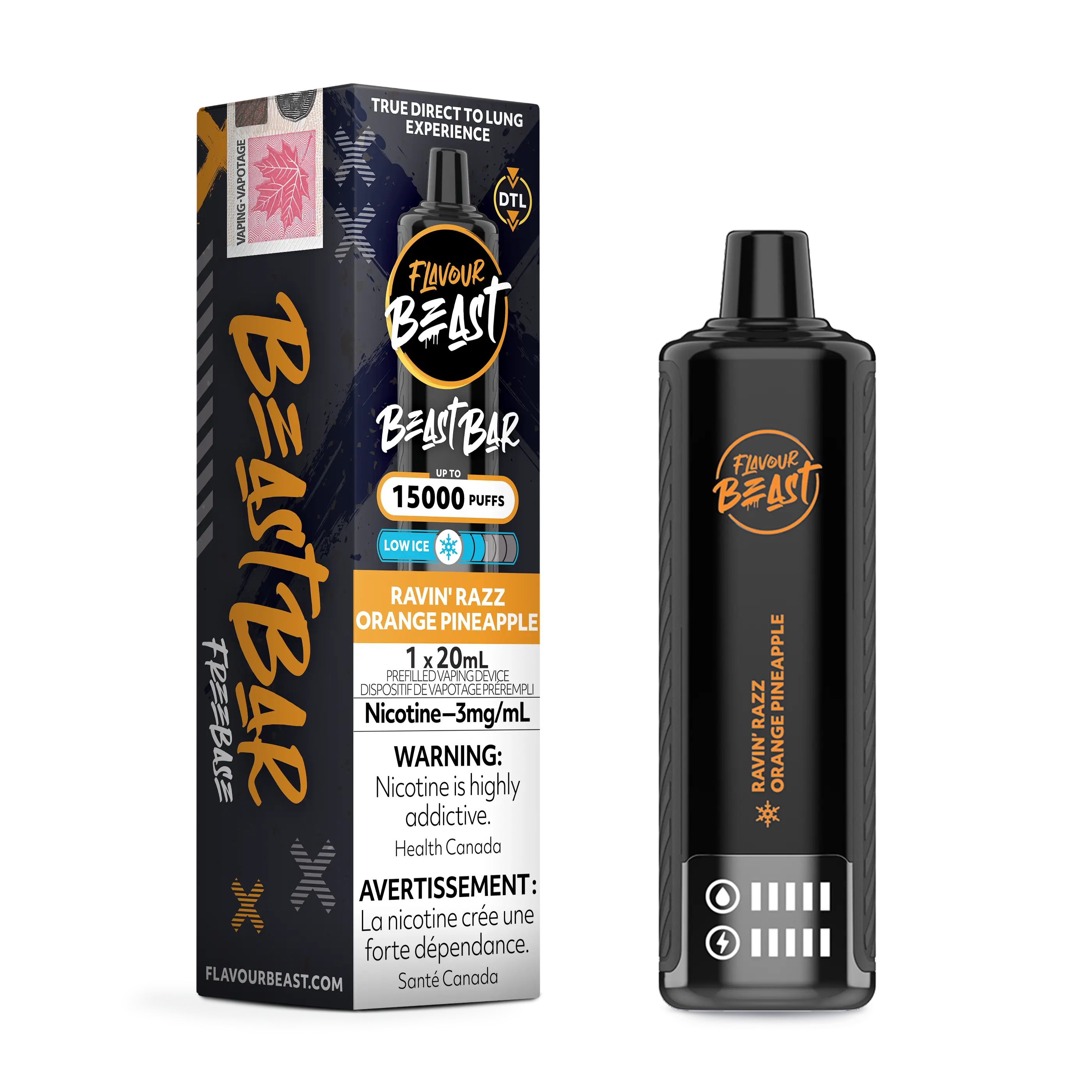 Raspberry Orange Pineapple Disposable Vape