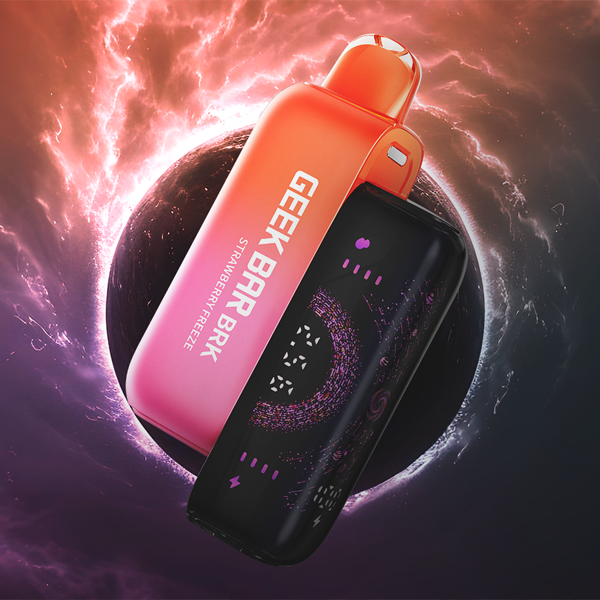 geek bar brk vape device on space background