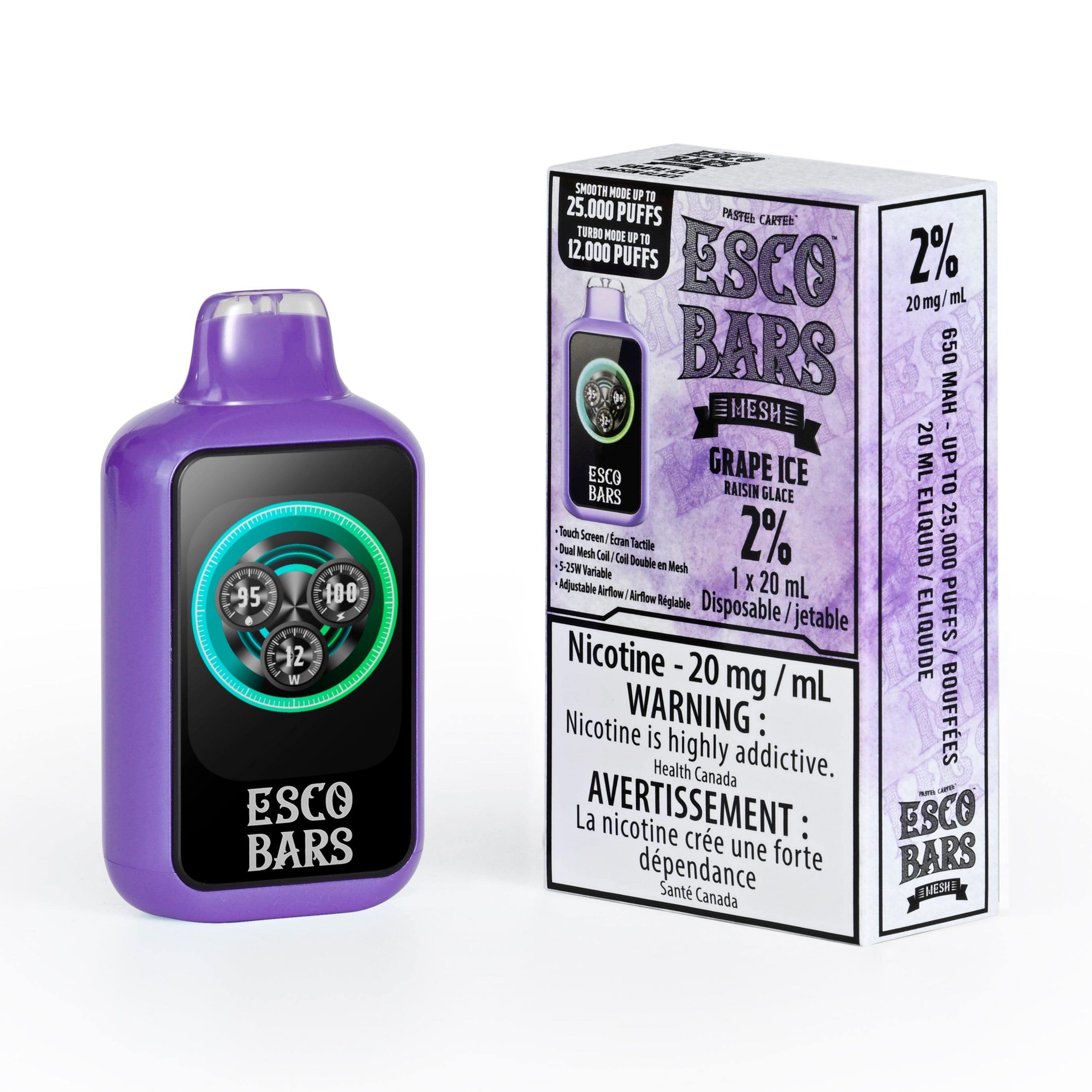 ESCO BAR GRAPE ICE DISPOSABLE VAPE