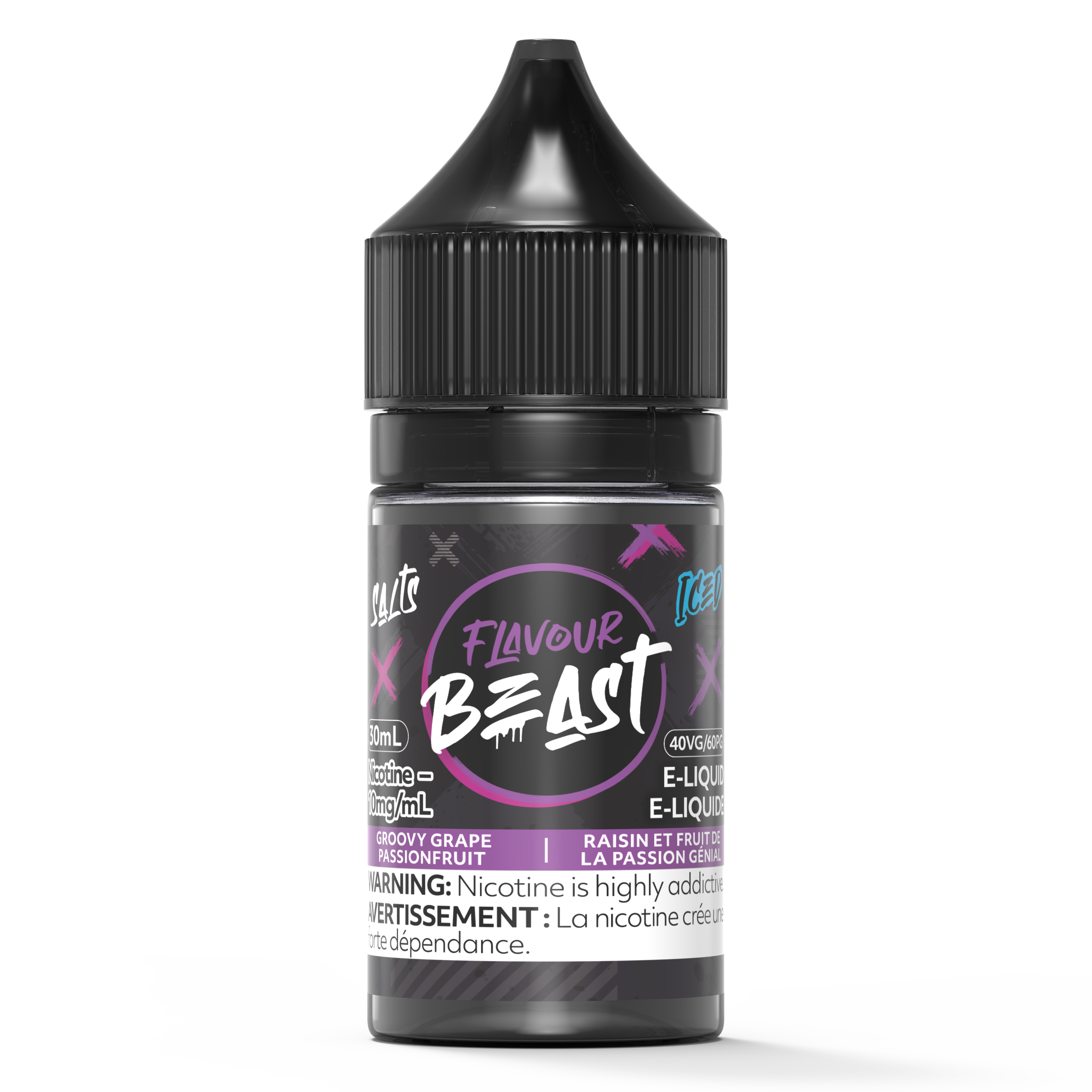 Grape Passionfruit Iced Flavour Beast Nic Salt 30mL