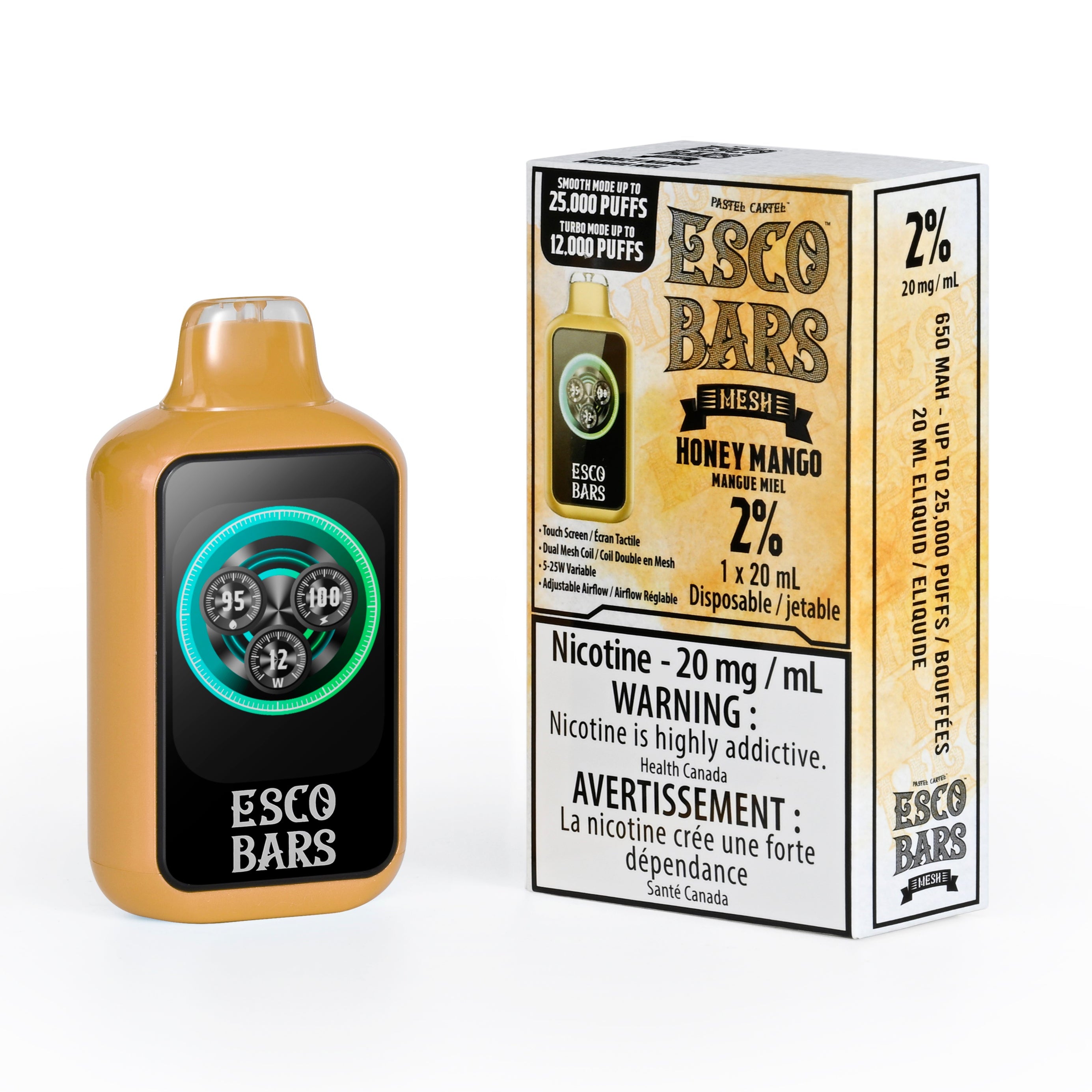ESCO BAR HONEY MANGO DISPOSABLE VAPE