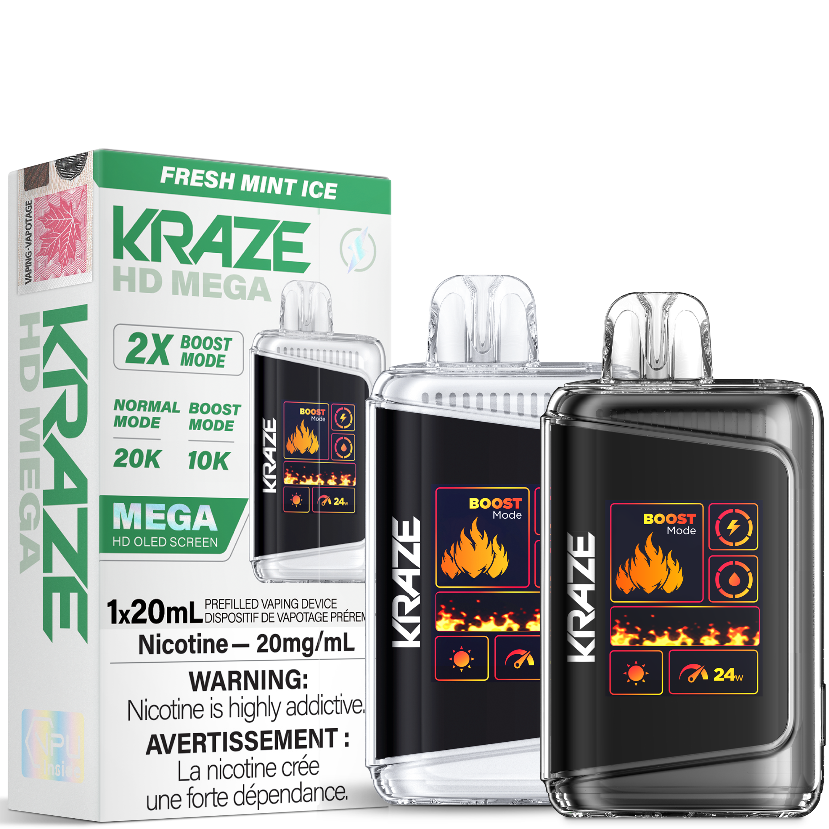 KRAZE HD MEGA 20K DISPOSABLE-KRAZE-Gas City Vapes