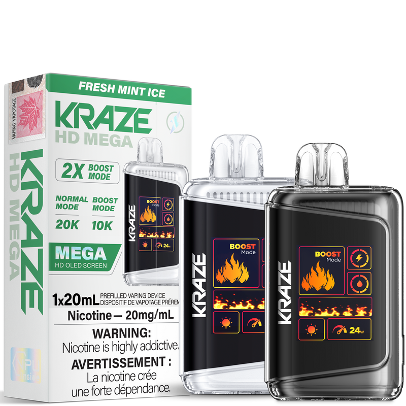 KRAZE HD MEGA 20K DISPOSABLE-KRAZE-Gas City Vapes