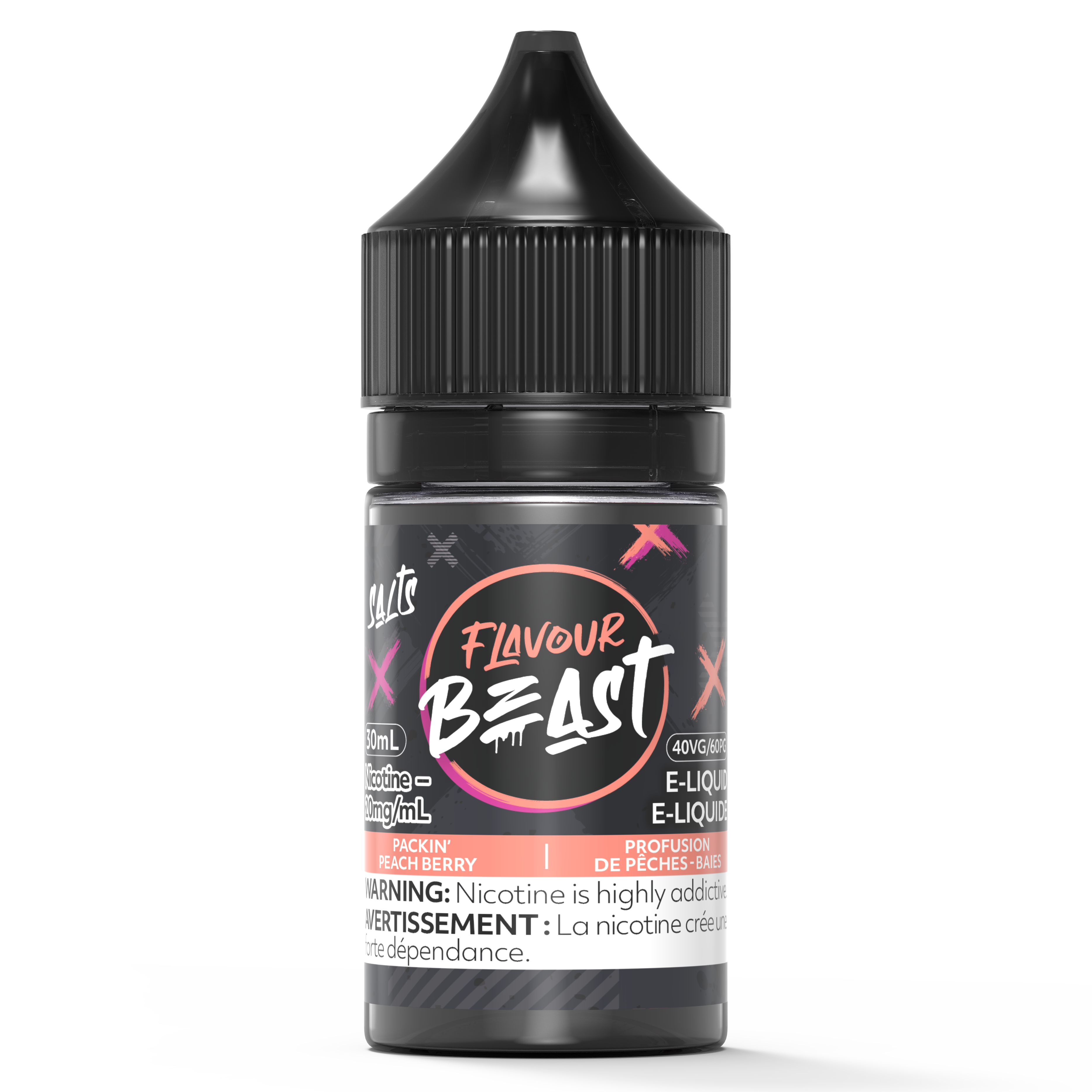 Peach Berry Flavour Beast Nic Salt 30mL