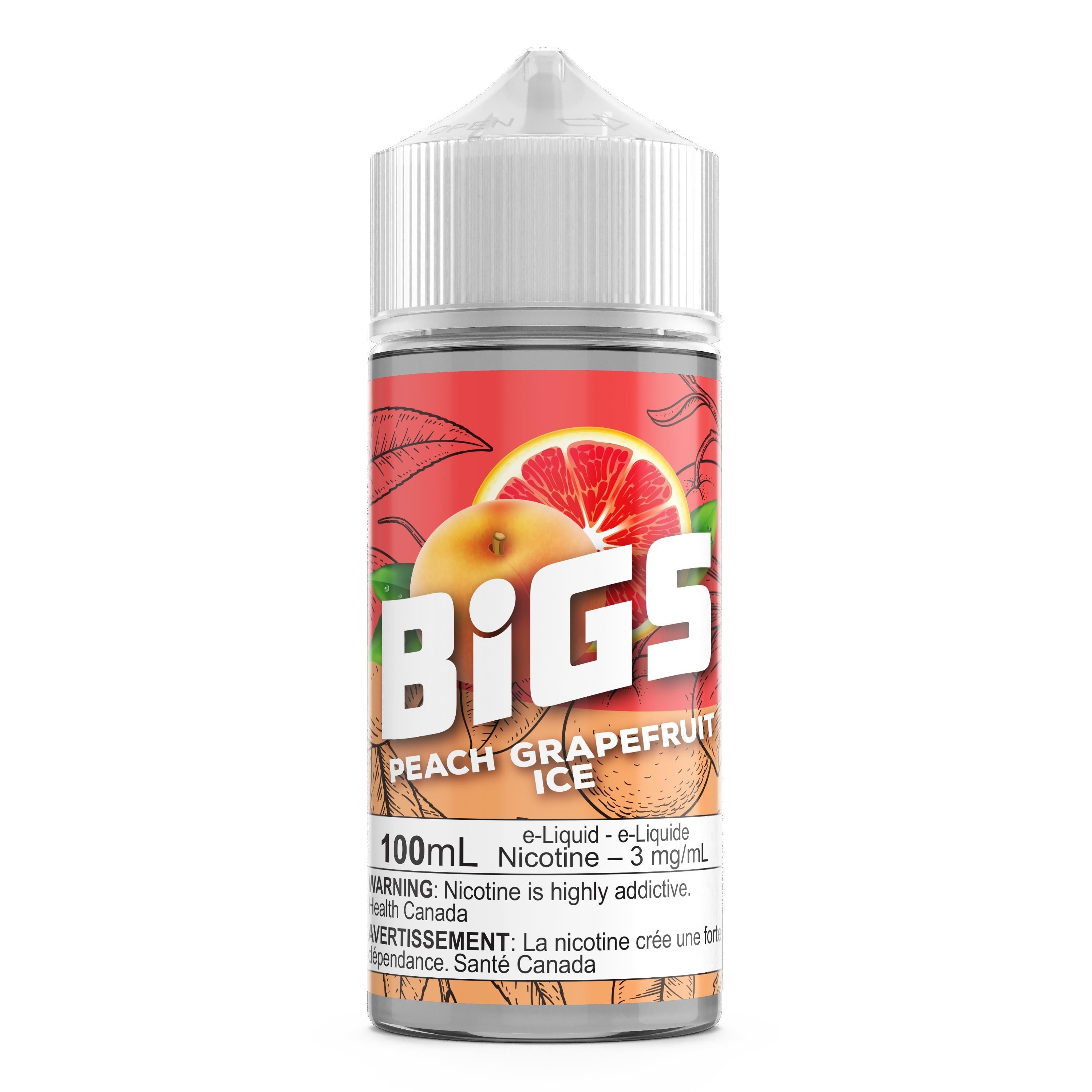 PEACH GRAPEFRUIT ICE - BIGS E-LIQUID 100ML-BIGS-Gas City Vapes
