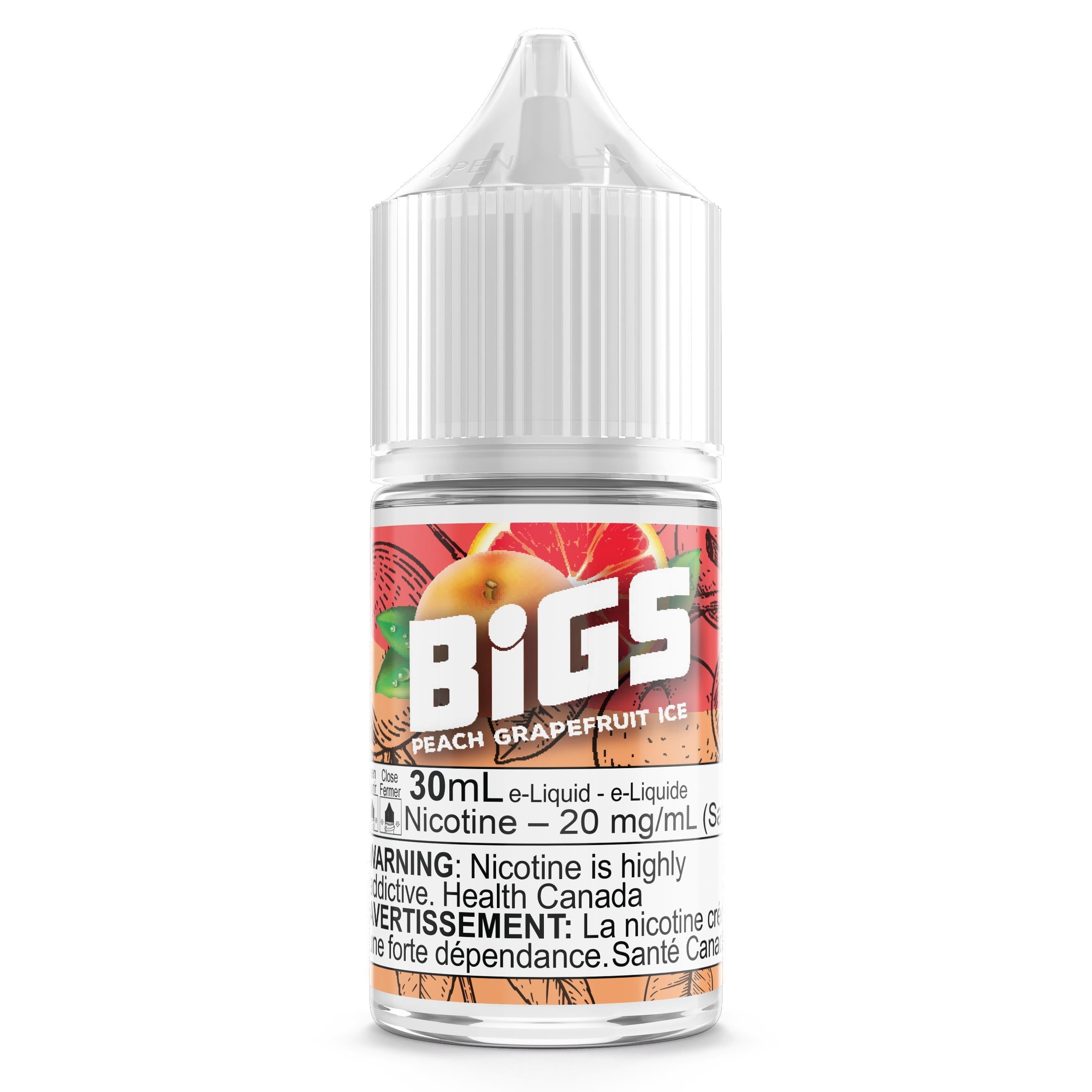 PEACH GRAPEFRUIT ICE - BIGS SALT 30ML-BIGS-Gas City Vapes
