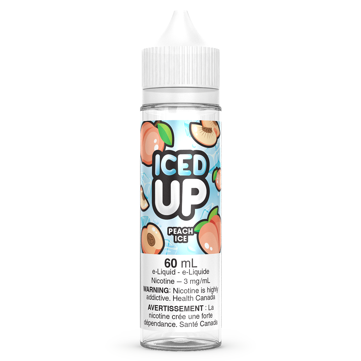 PEACH ICE - ICED UP 60ML-ICED UP E-LIQUID-Gas City Vapes