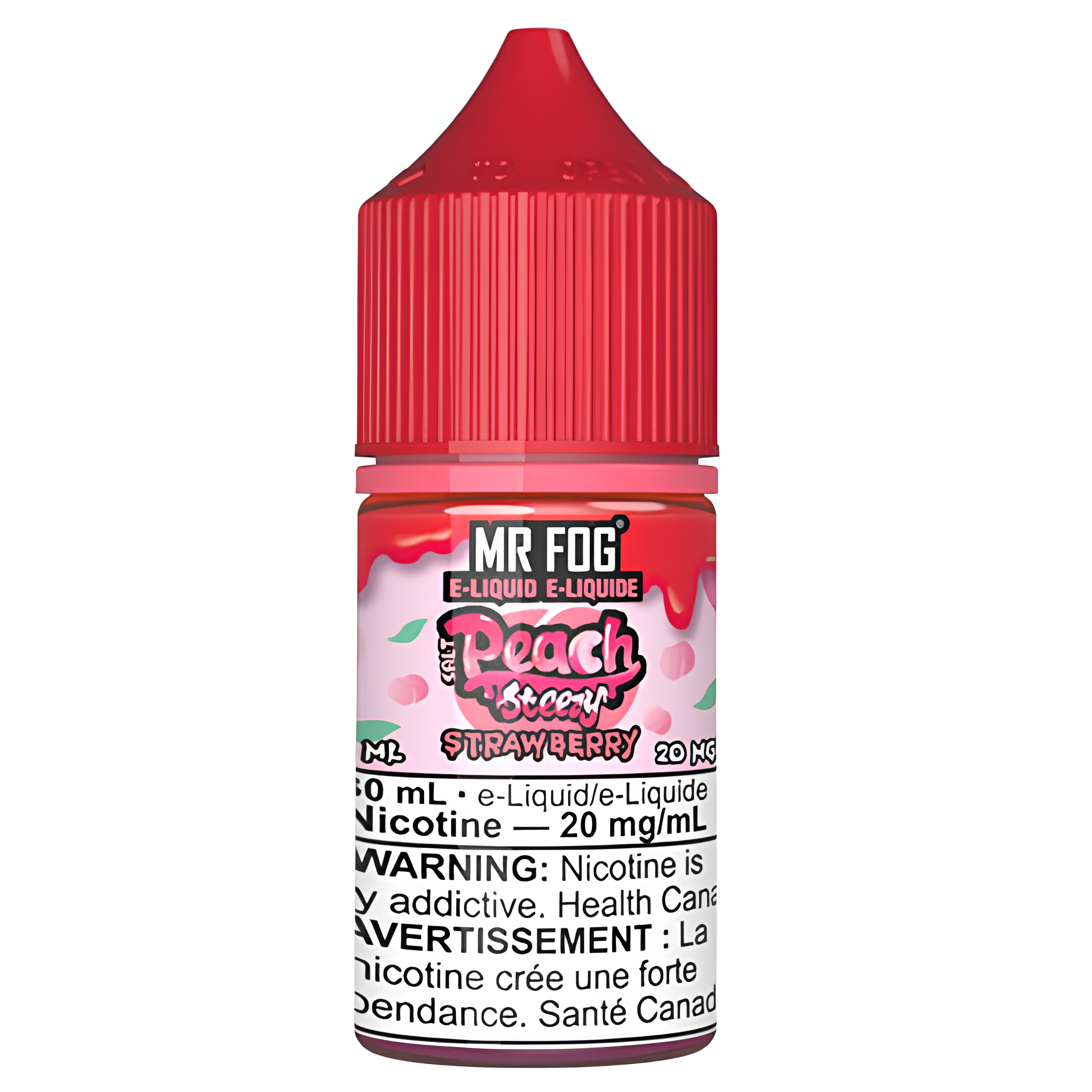 PEACH STEEZY STRAWBERRY - MR FOG SALT 30ML-MR. FOG NIC SALTS-Gas City Vapes