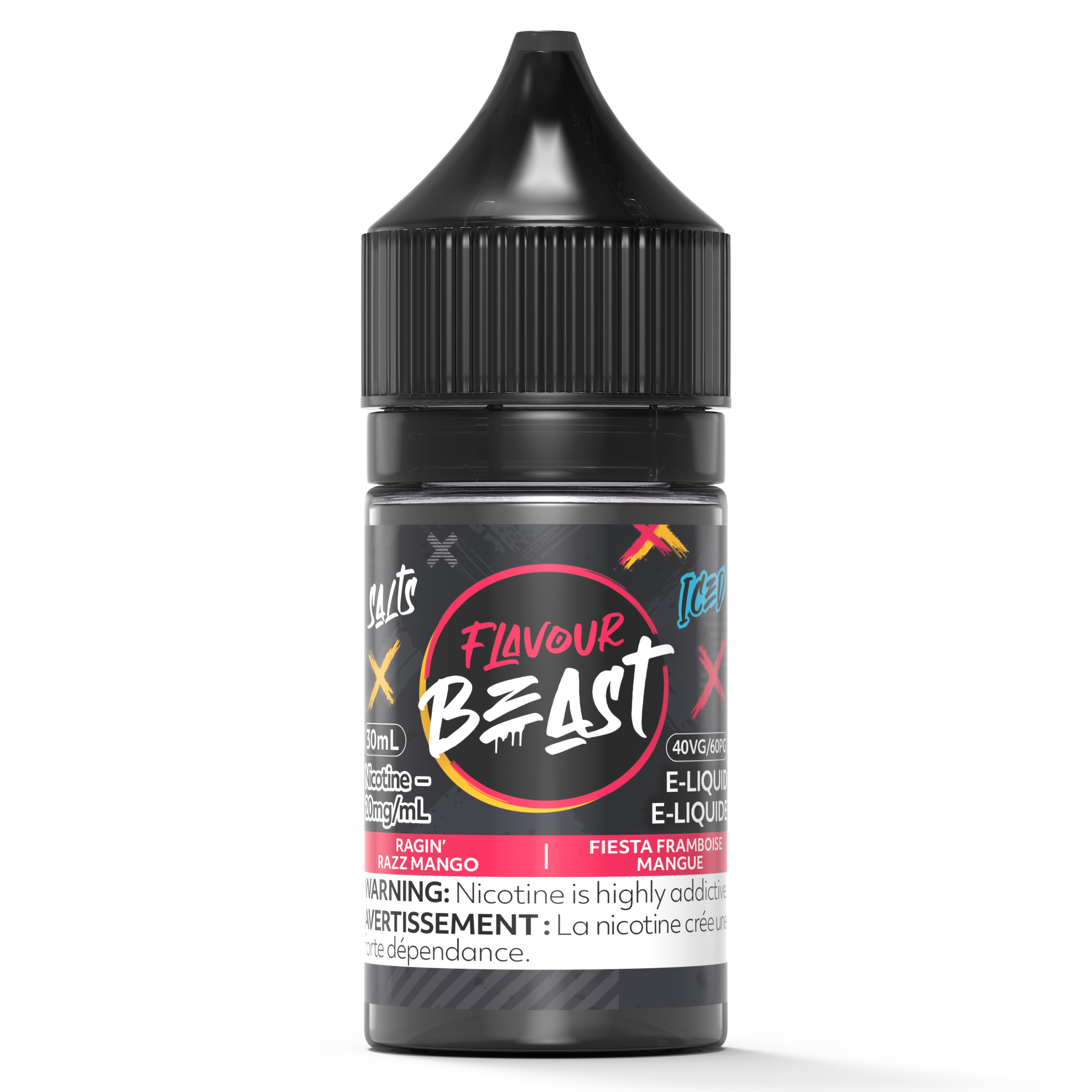 Raspberry Mango Iced Flavour Beast Nic Salt 30mL