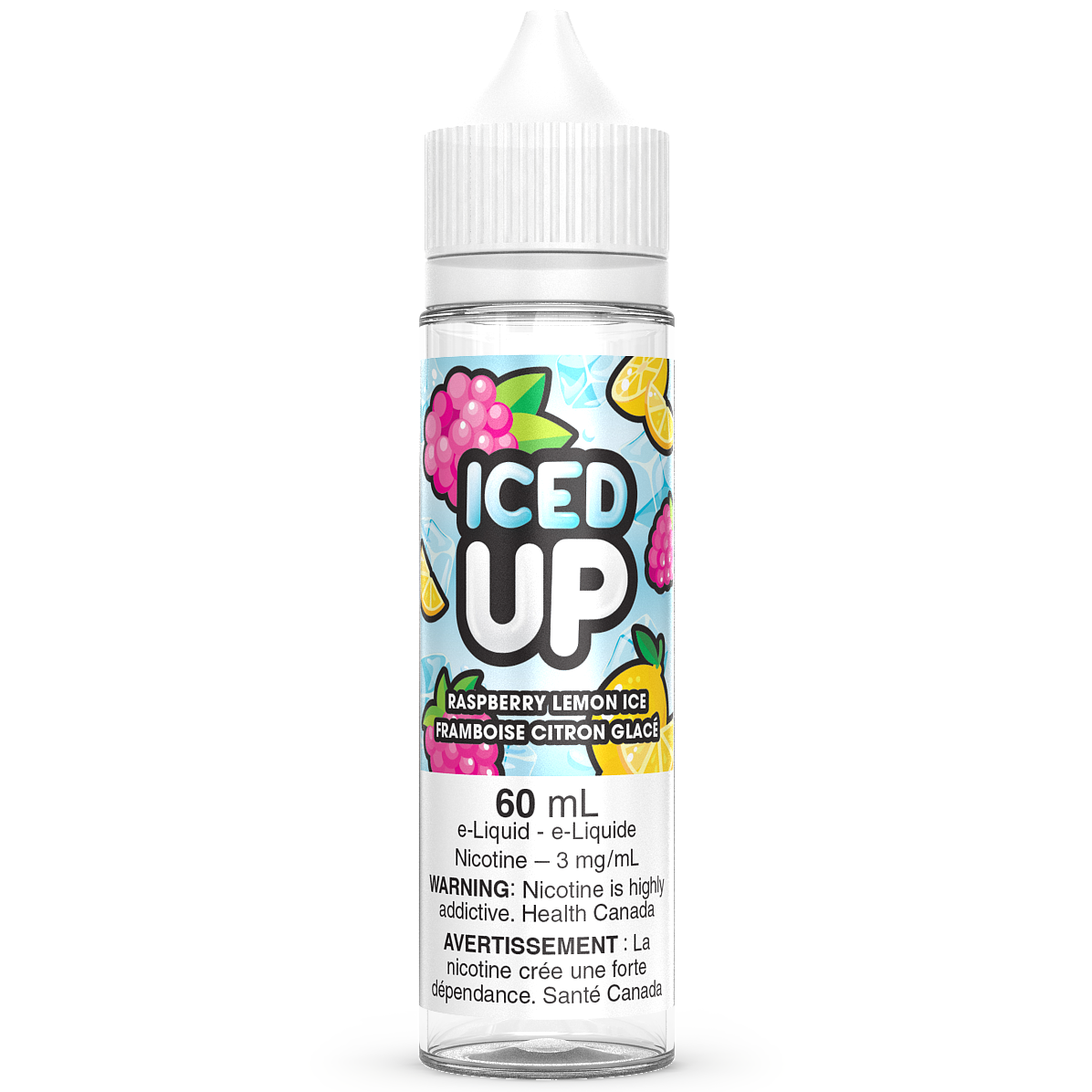 RASPBERRY LEMON ICE - ICED UP 60ML-ICED UP E-LIQUID-Gas City Vapes