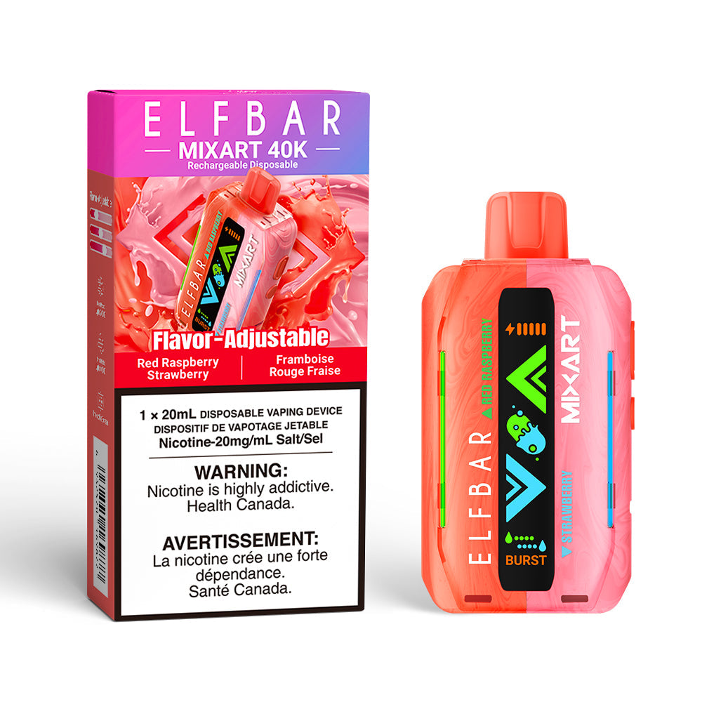 Red Raspberry Strawberry ELFBAR MixArt Disposable Vape