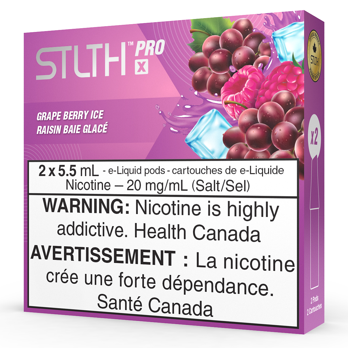 STLTH PRO X POD PACK - GRAPE BERRY ICE-STLTH-Gas City Vapes