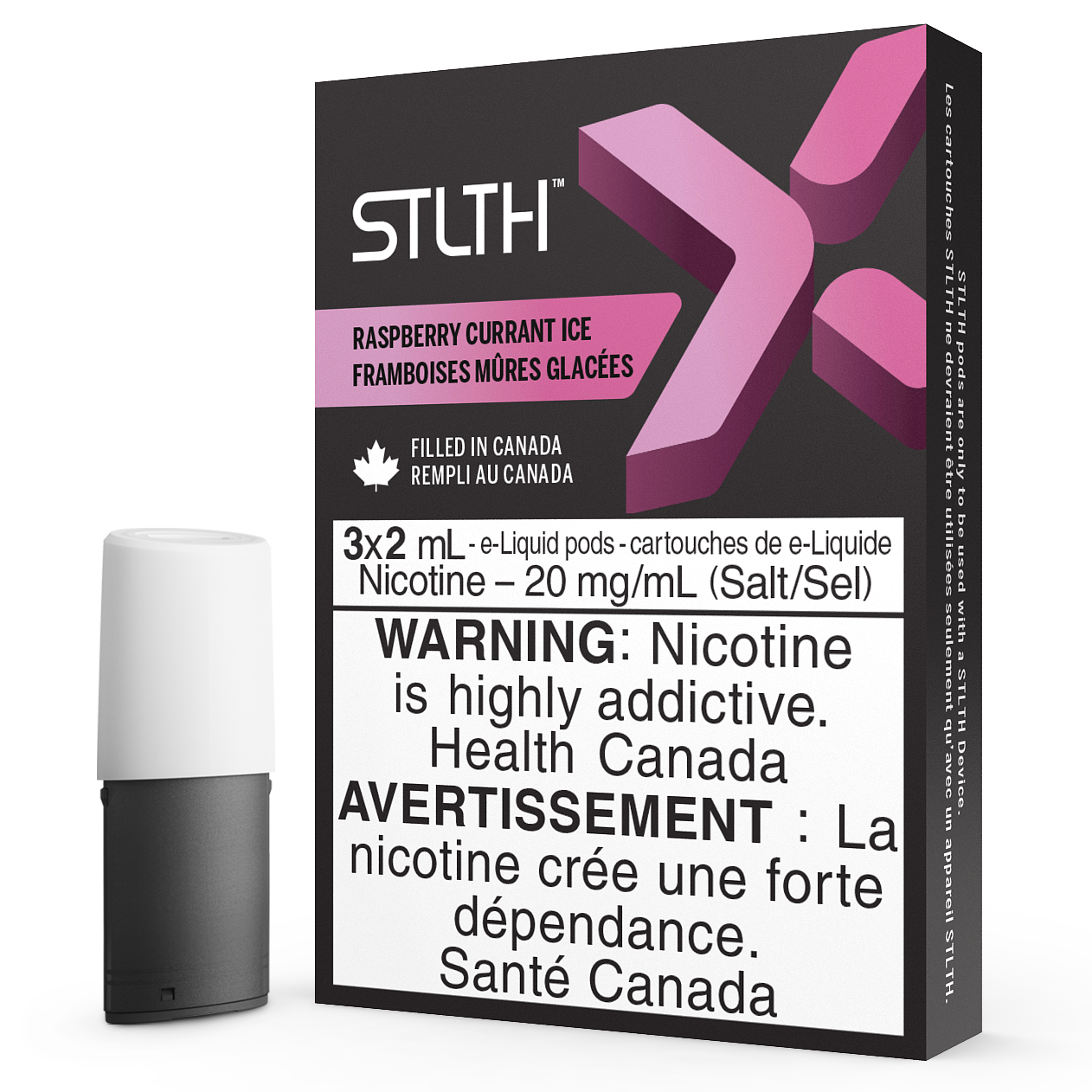 STLTH X POD PACK - RASPBERRY CURRANT ICE-STLTH-Gas City Vapes