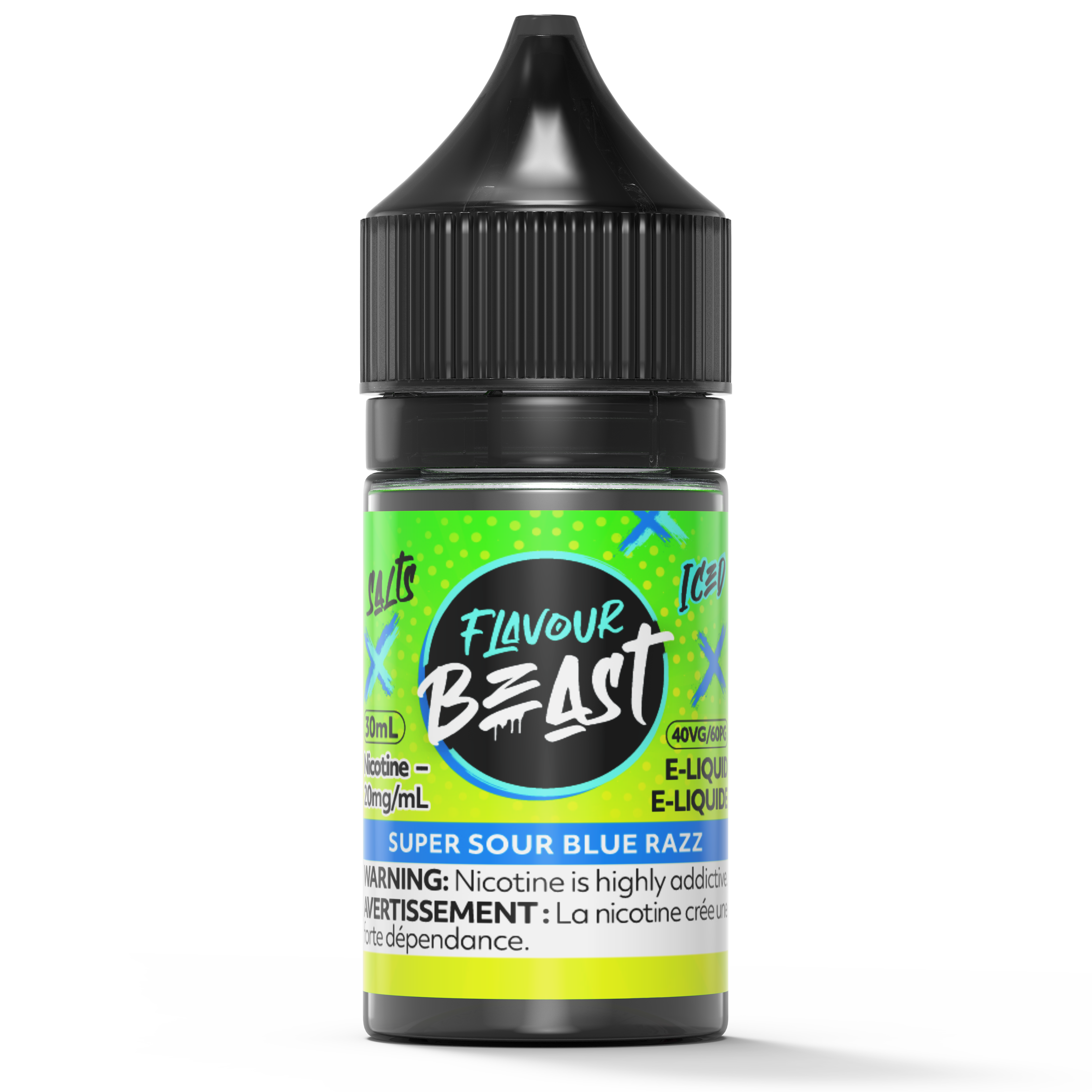 SUPER SOUR BLUE RAZZ - FLAVOUR BEAST SALT 30ML-FLAVOUR BEAST SALTS-Gas City Vapes