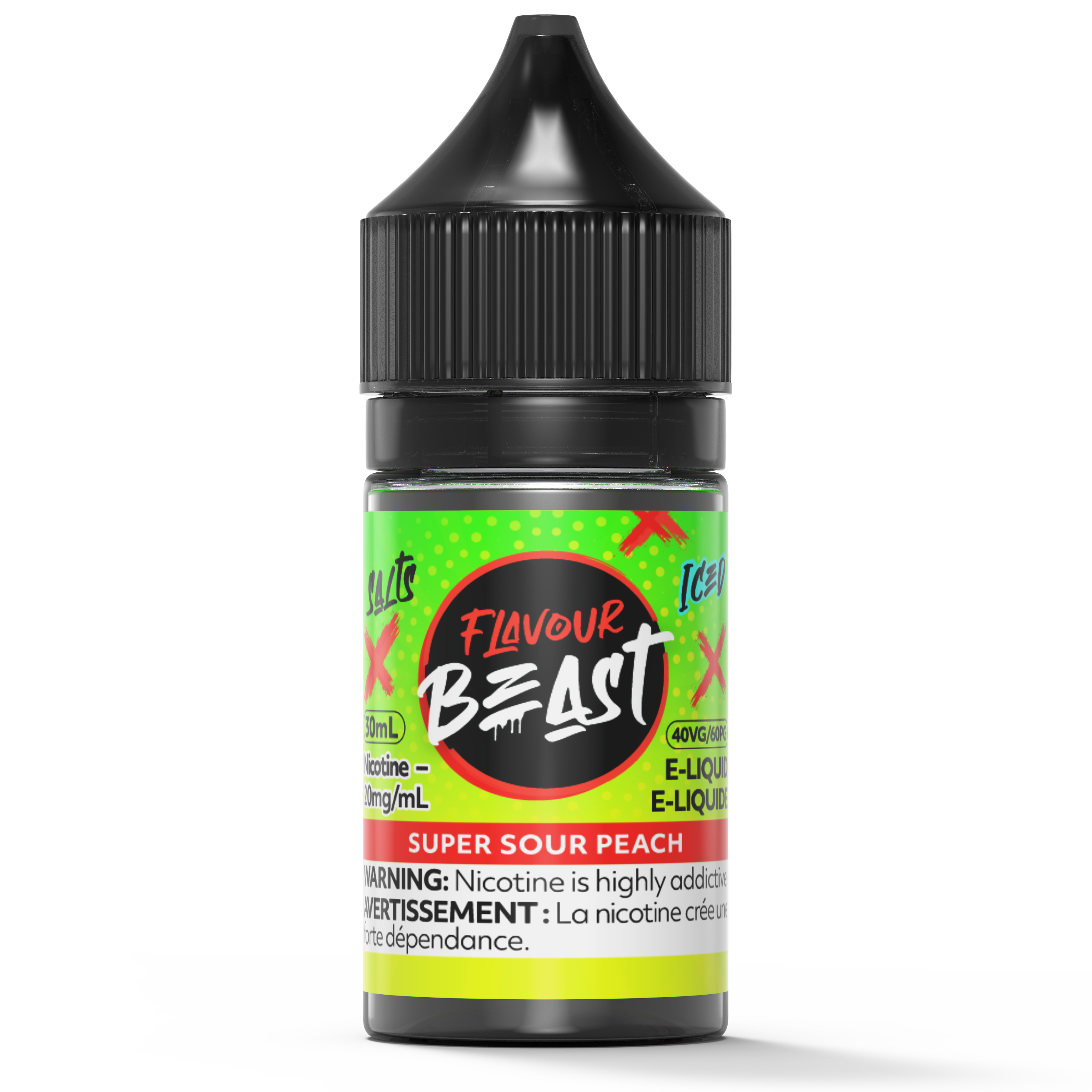 SUPER SOUR PEACH - FLAVOUR BEAST SALT 30ML-FLAVOUR BEAST SALTS-Gas City Vapes