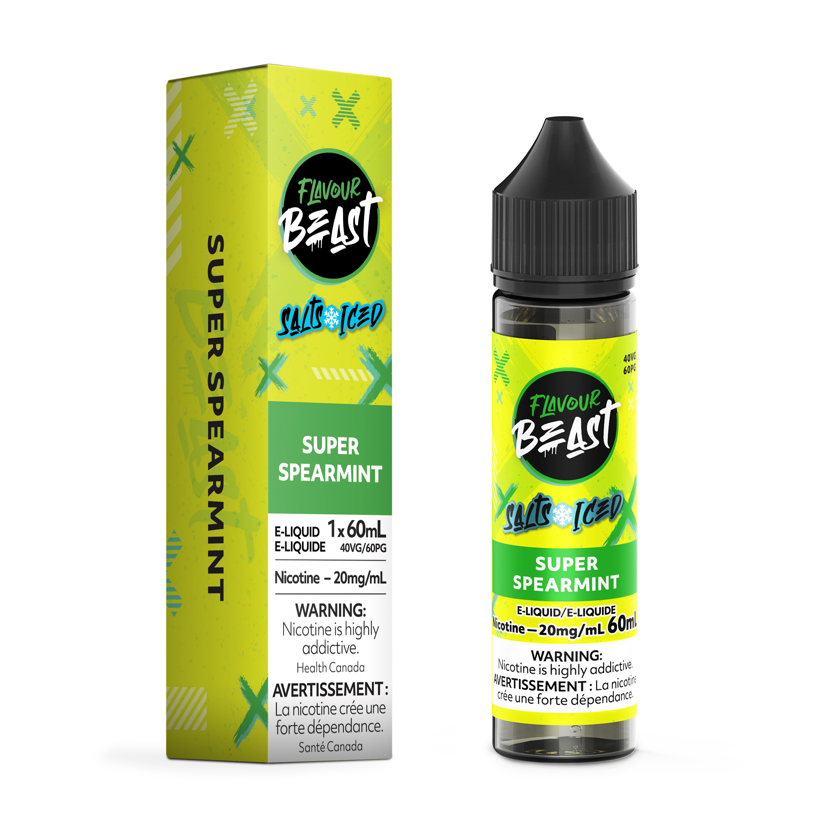 Spearmint Iced Flavour Beast Nic Salt 60mL