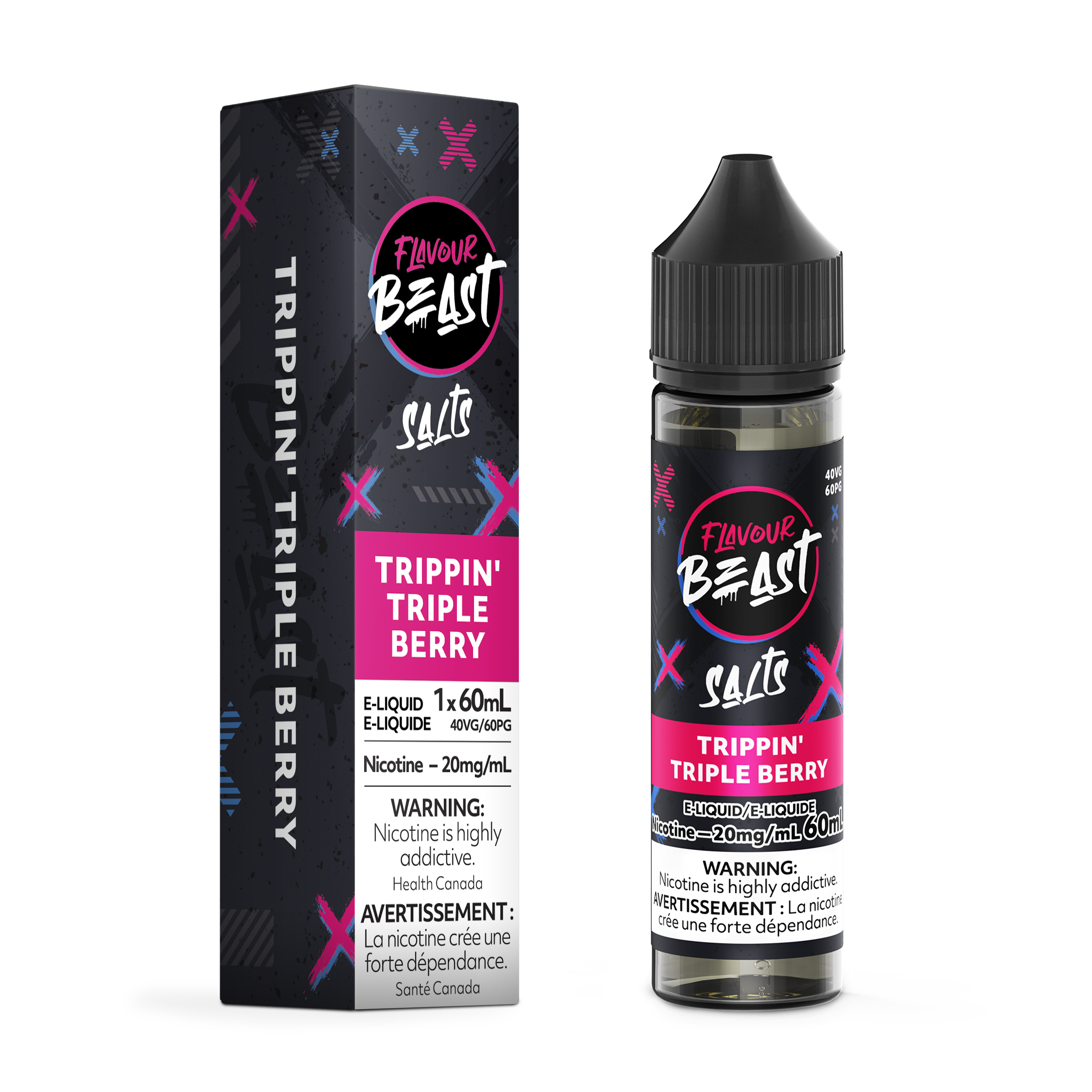 Triple Berry Flavour Beast Nic Salt 60mL