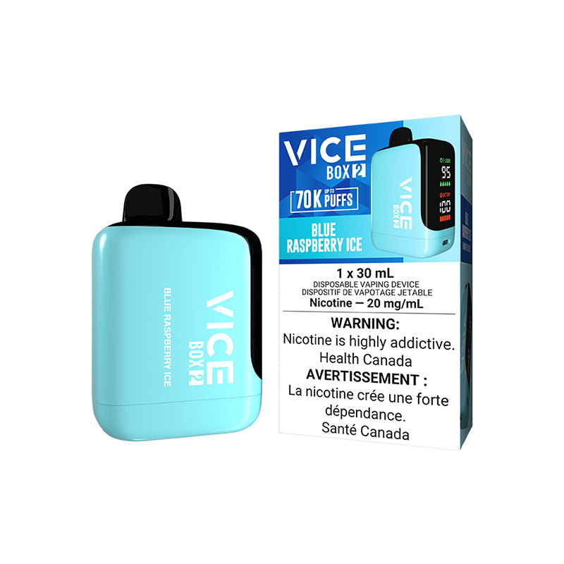 Blue Raspberry Ice VICE BOX 2 disposable vape