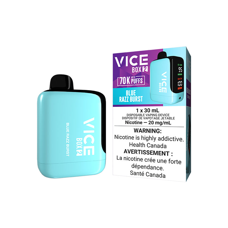 Blue Razz Burst VICE BOX 2 disposable vape