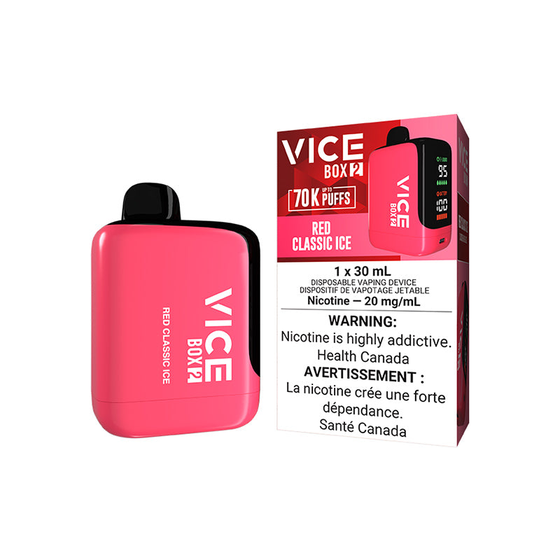 Red Classic Ice VICE BOX 2 disposable vape