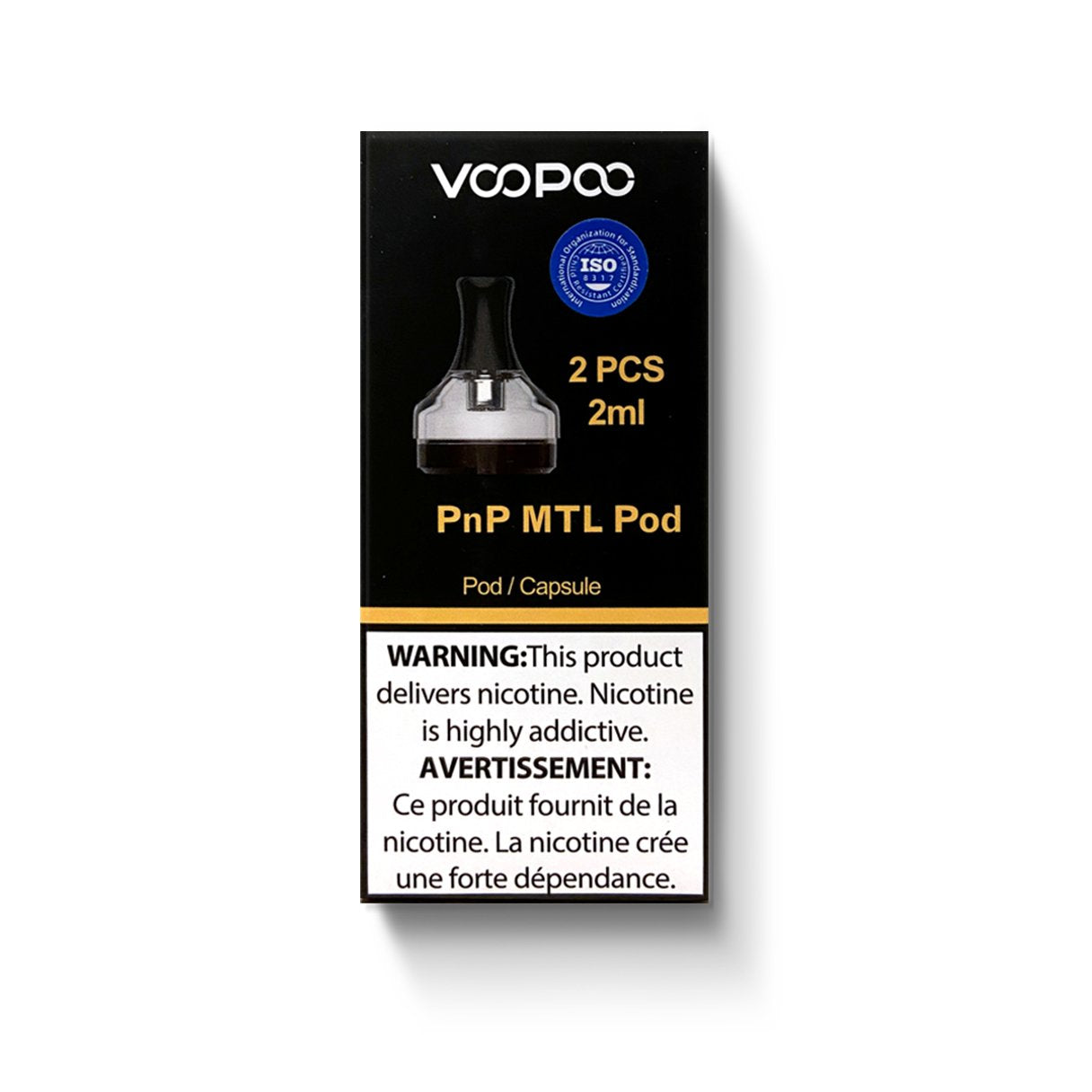 VOOPOO PNP MTL REPLACEMENT POD (2 PACK) VOOPOO PNP MTL REPLACEMENT POD (2 PACK)