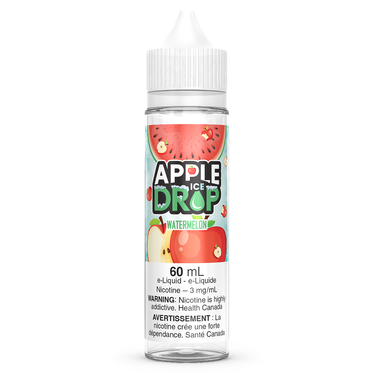 WATERMELON ICED - APPLE DROP ICED 60ML-Apple Drop Ice-Gas City Vapes