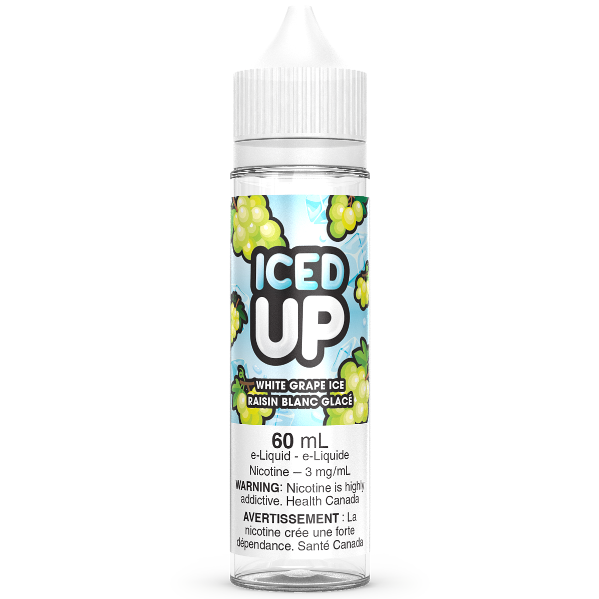 WHITE GRAPE ICE - ICED UP 60ML-ICED UP E-LIQUID-Gas City Vapes