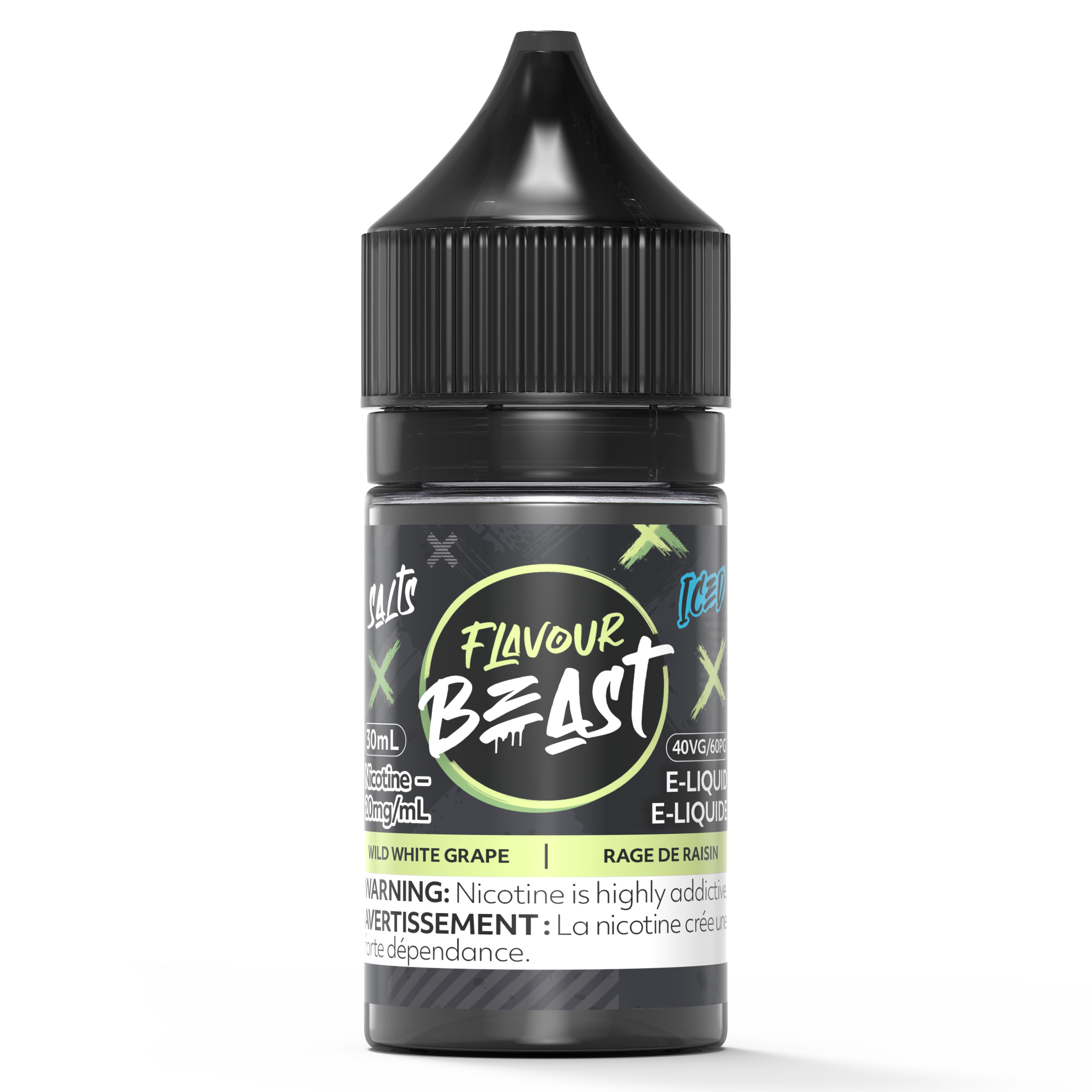 White Grape Iced Flavour Beast Nic Salt 30mL