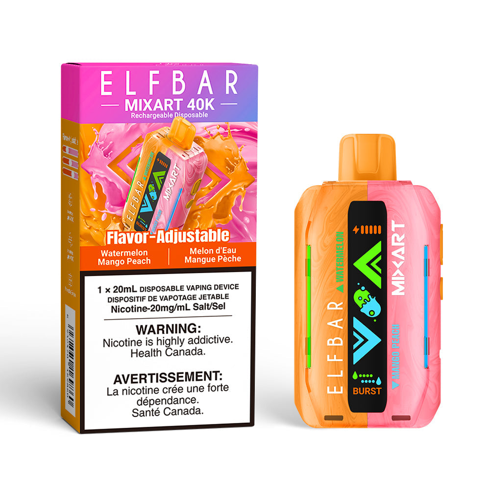 Watermelon Mango Peach ELFBAR MixArt Disposable Vape