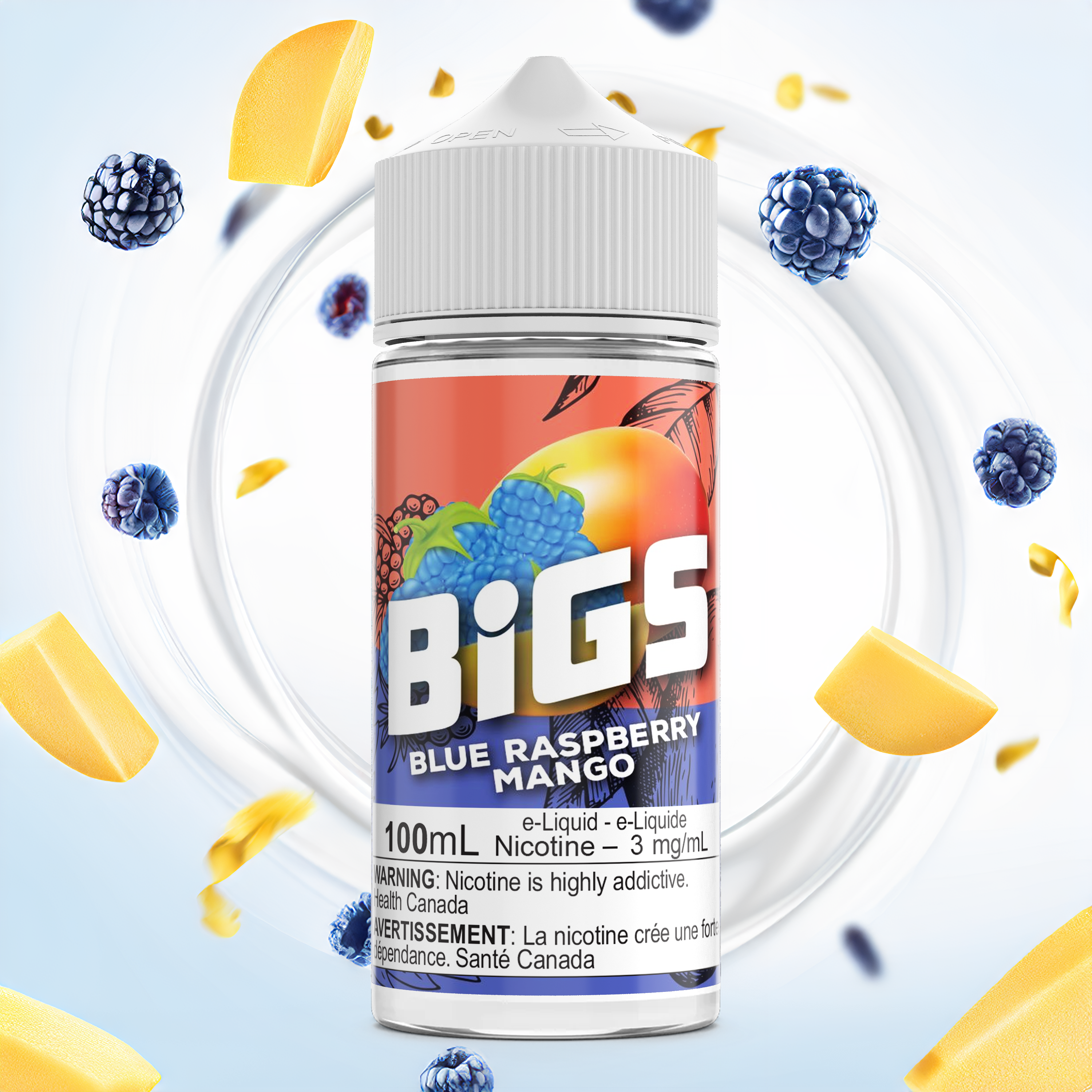 Blue Raspberry Mango e-liquid