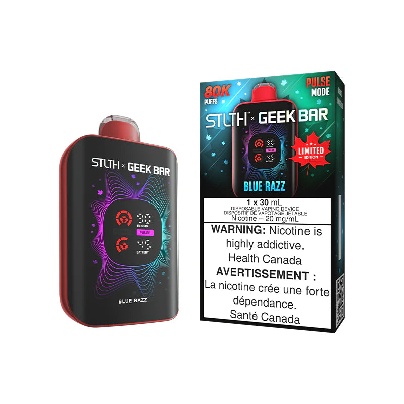 Blue Razz Stlth X Geekbar Limited Edition Canada Day Disposable