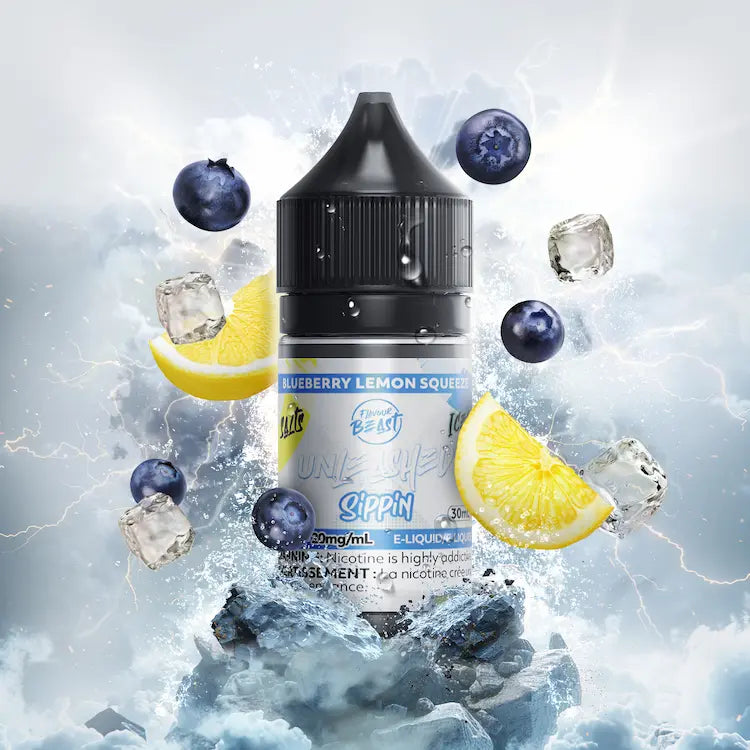 Sippin Blueberry Lemon Squeeze Flavour Beast Salt 30mL