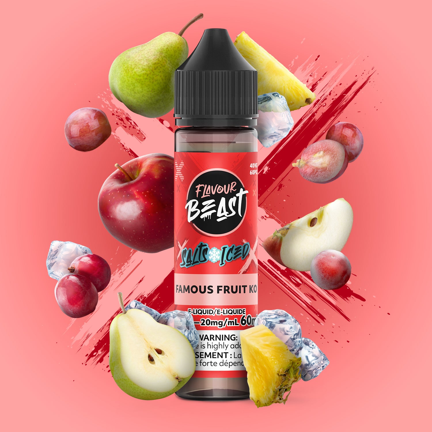 Flavour Beast Famous Fruit KO 60mL Nic Salt Alberta