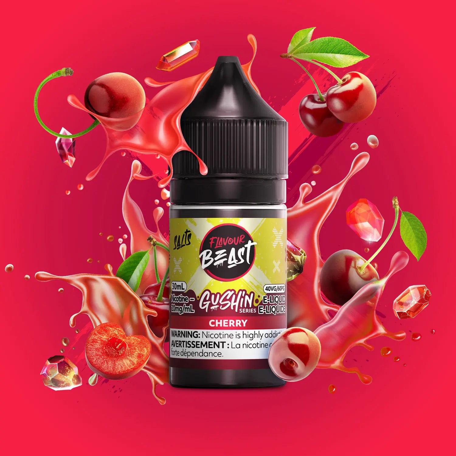 Flavour Beast Gushin Cherry 30mL Salt