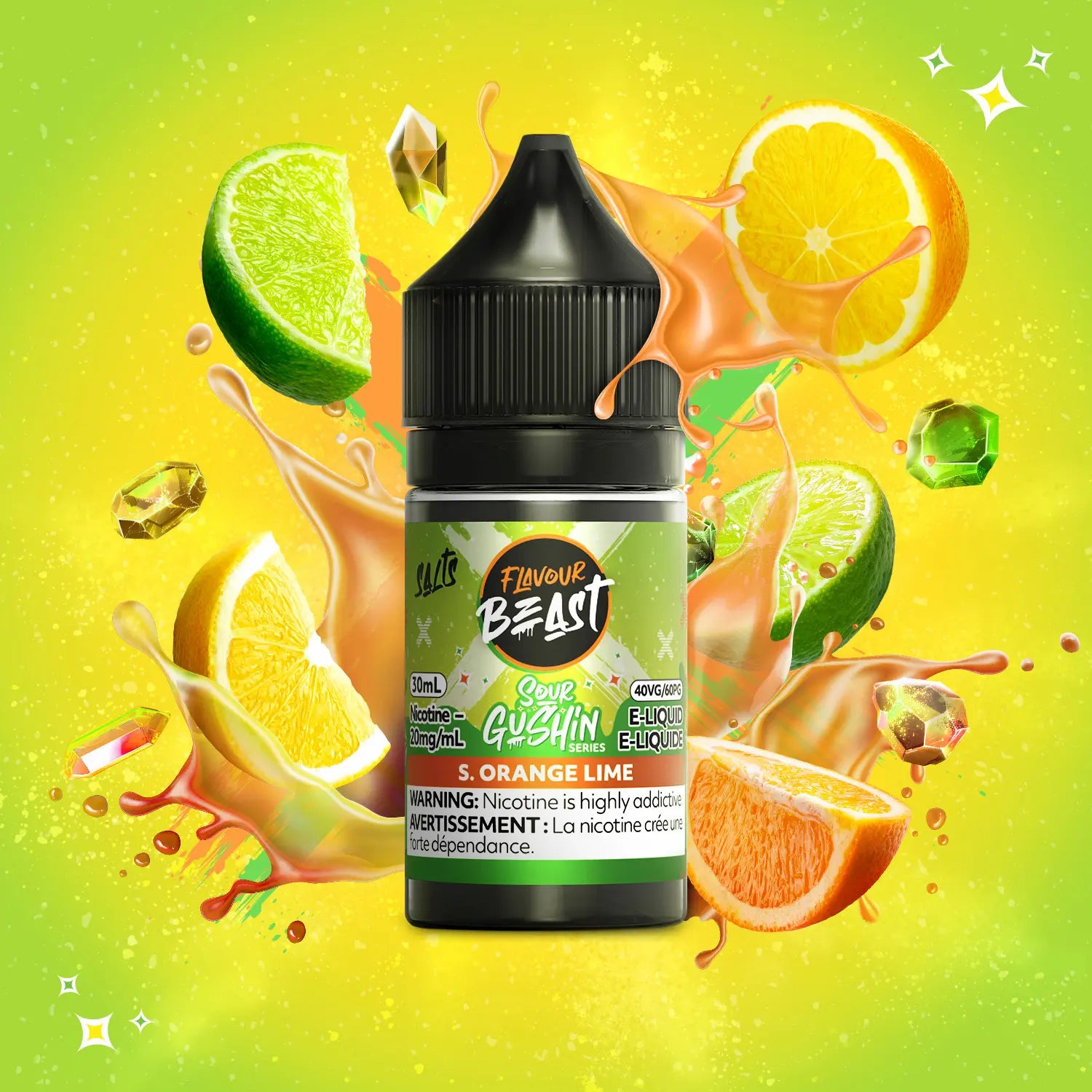 Flavour Beast Gushin S. Orange Lime 30mL Salt
