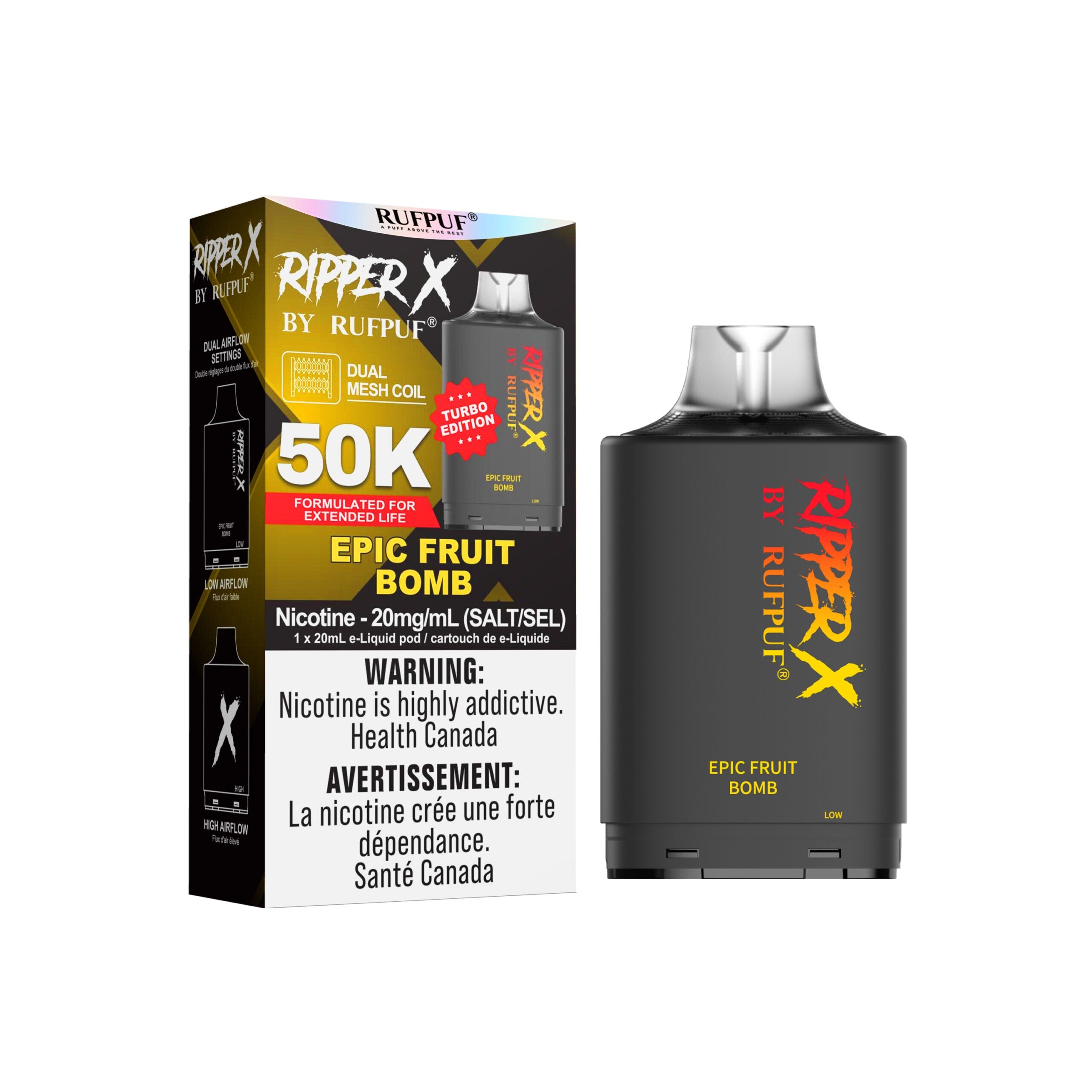 RIPPER X PODS | TURBO EDITION | 50K & 75K PUFFS